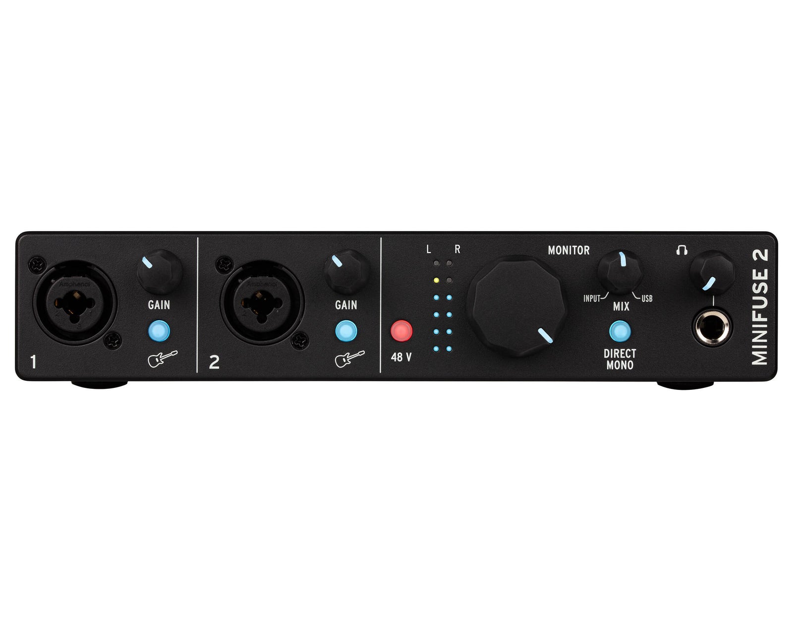 Arturia MiniFuse 2 Portable 2x2 USB Type-C Audio Interface + Midi - Black by Arturia