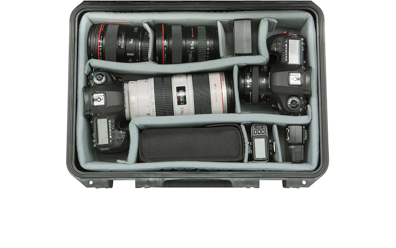 SKB Cases 3i-1711-6DT, iSeries Waterproof Case with Think Tank Photo Dividers and Lid Foam - Black by SKB Cases