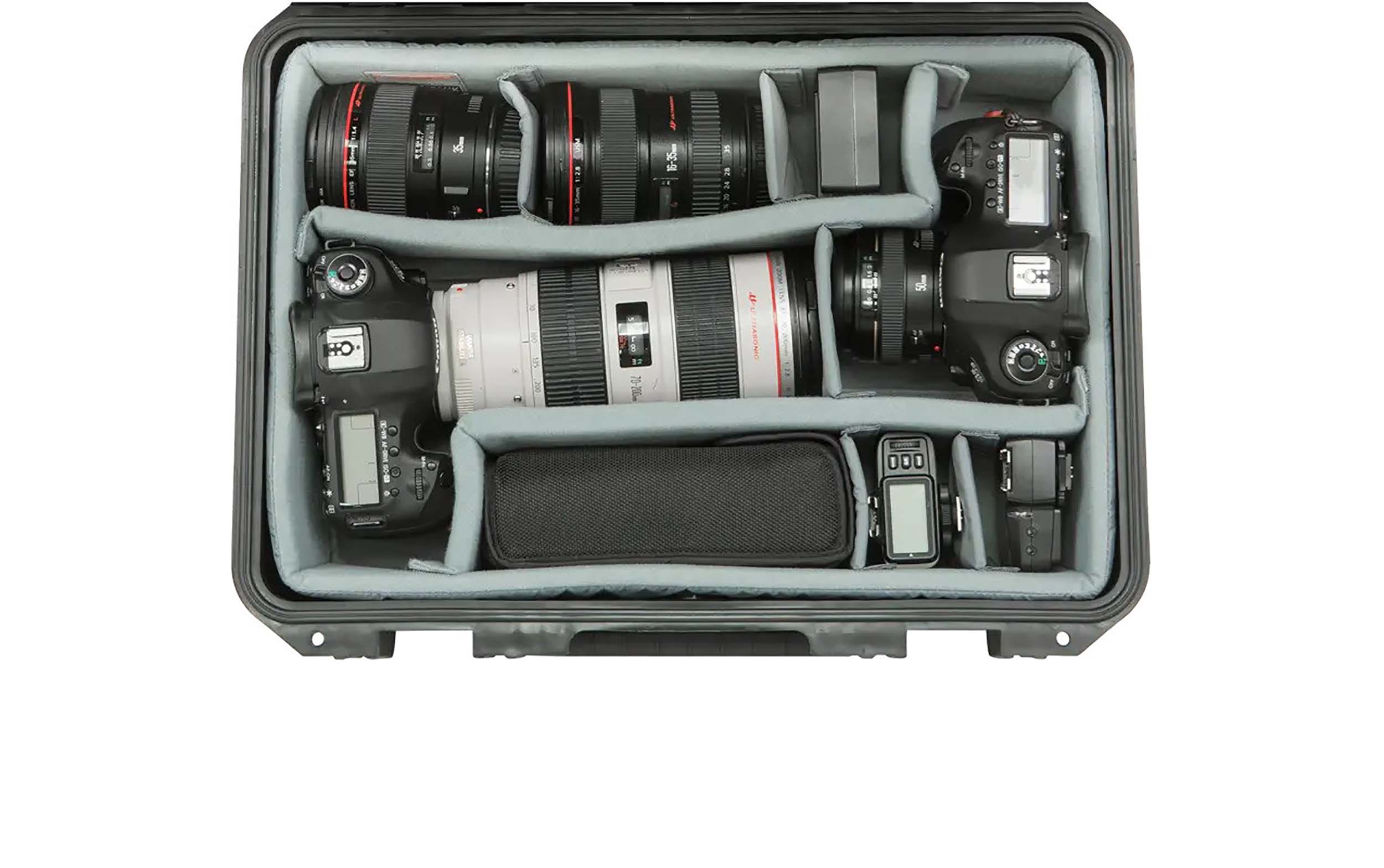 SKB Cases 3i-1711-6DT, iSeries Waterproof Case with Think Tank Photo Dividers and Lid Foam - Black by SKB Cases