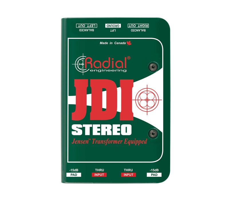 Radial Engineering JDI Stereo, 2-Channel Passive Direct Box by Radial Engineering