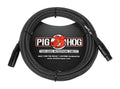 Pig Hog PHM20BKW Black and White Woven XLR Mic Cable - 20ft by PigHog