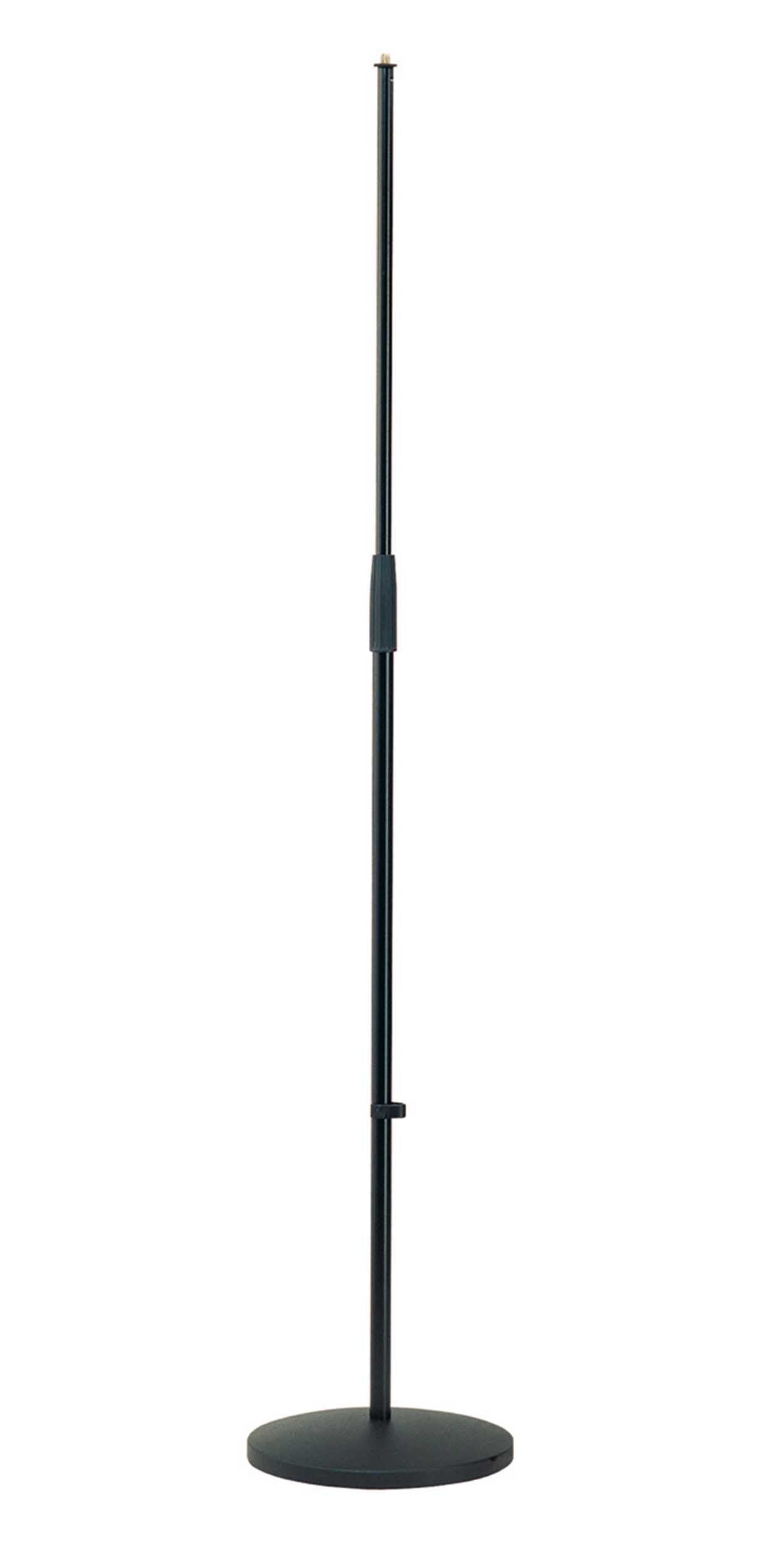 K&M Round-base Adjustable Microphone Stand - Black