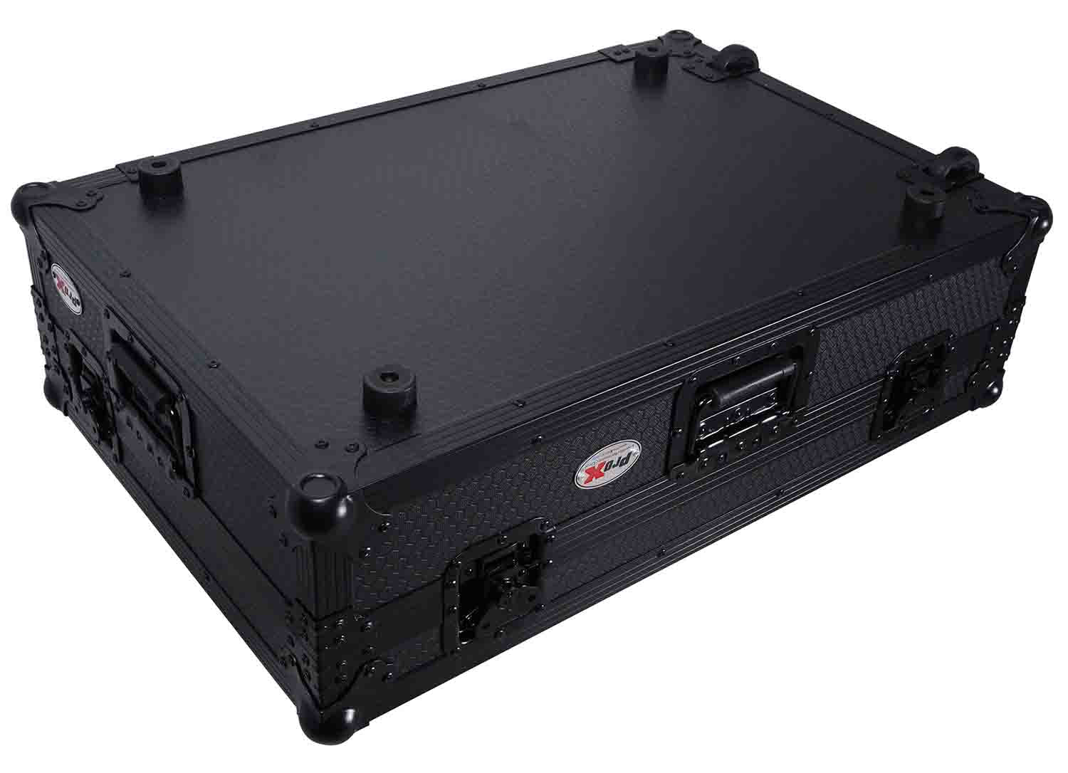 ProX XS-XDJRX3 WBL, ATA Flight Case For Pioneer XDJ-RX3, DDJ-REV5 DJ Controller with 1U Rack Space and Wheels - Black by ProX Cases