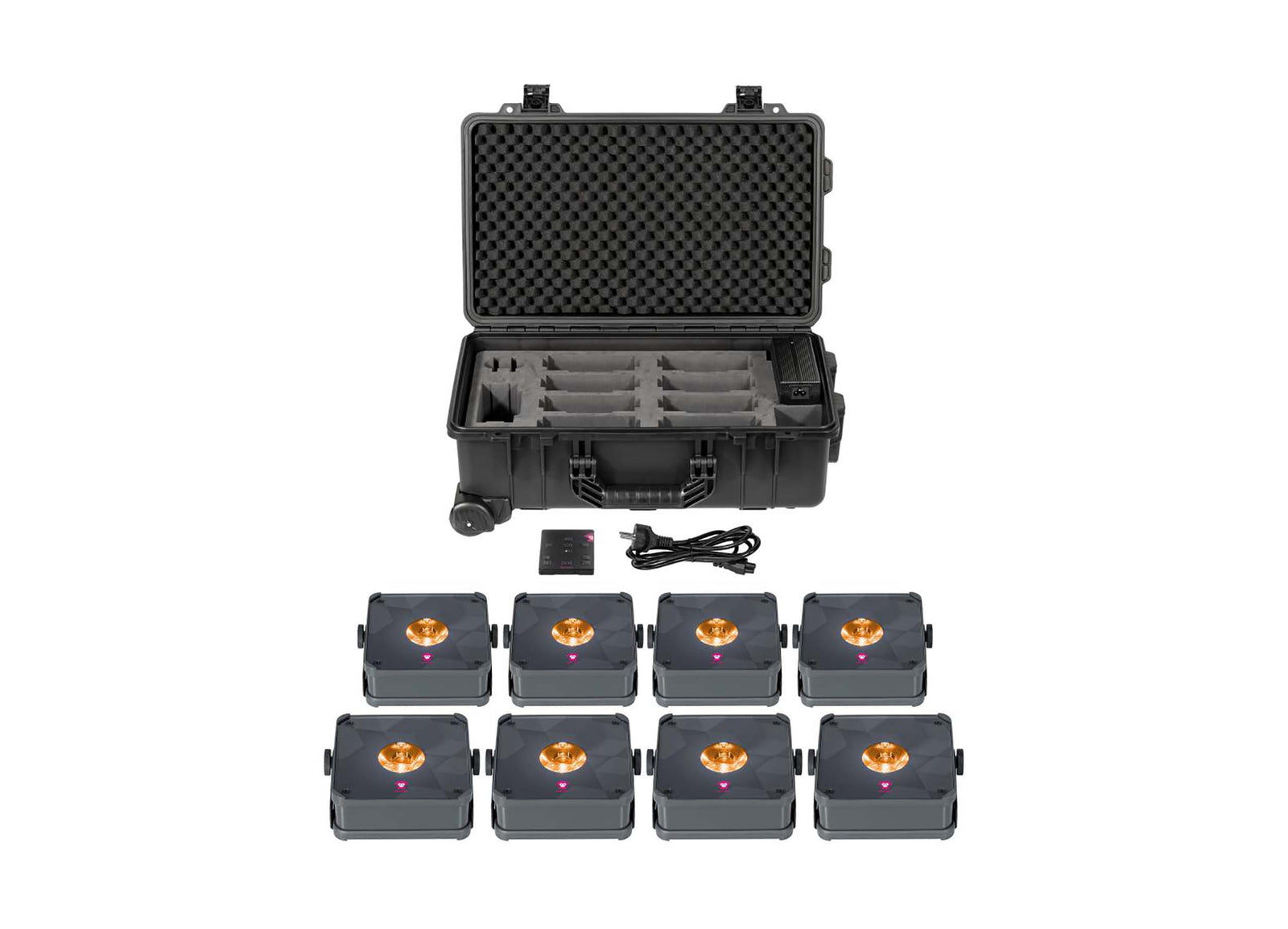 Ape Labs Mini 2.0 IP LED Par Light with Wireless Control and IP65 Rating by Ape Labs