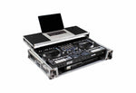 Odyssey FZGSRANE4W1 1U Flight Case with Glide Style Laptop Platform and Wheels for Rane Four Controller by Odyssey