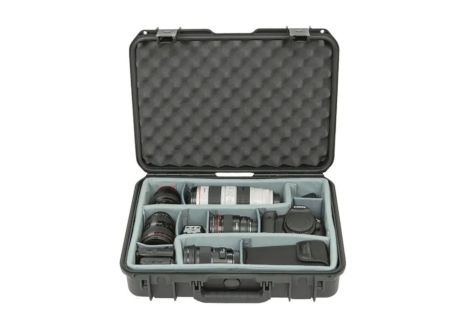 SKB Cases 3i-1813-5DT, iSeries Waterproof Case with Think Tank Photo Dividers and Lid Foam - Black by SKB Cases