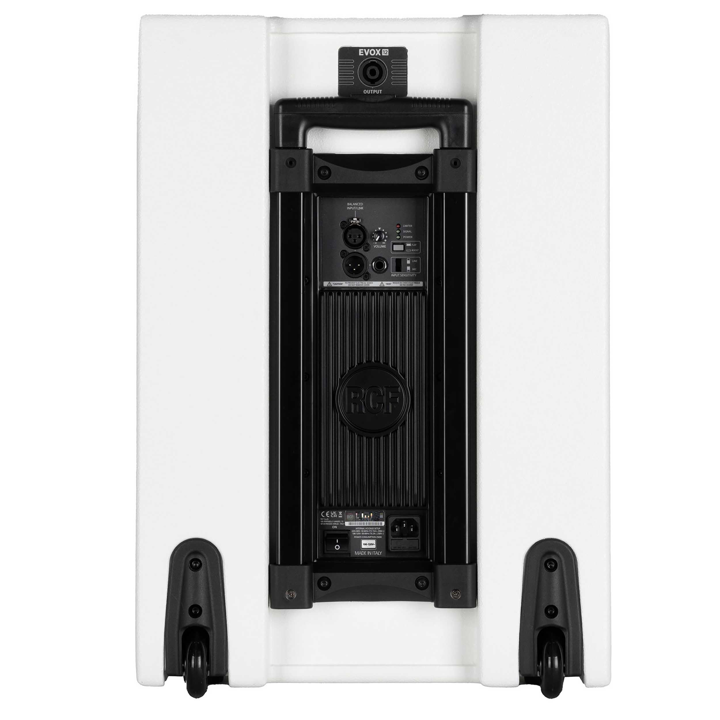 RCF EVOX-12-SYSTEM-W Active 15" 2-Way 1400W Portable Line Array PA System - White by RCF