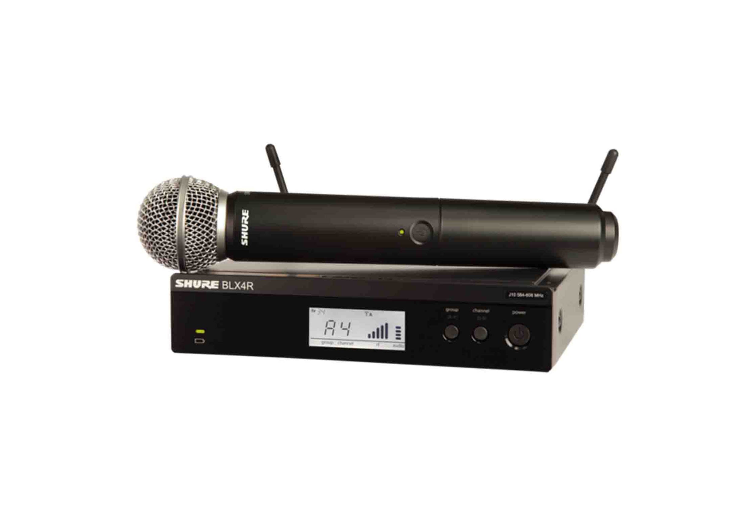 B-Stock: Shure BLX24R/SM58-H9, Wireless Rack Mount Vocal System with SM58 - H9 (512-542 MHz)