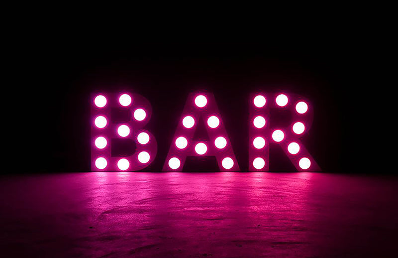 Eliminator Lighting Decor BAR Mini, 24-Inch-Tall White LED Letters - RGBW by Eliminator Lighting