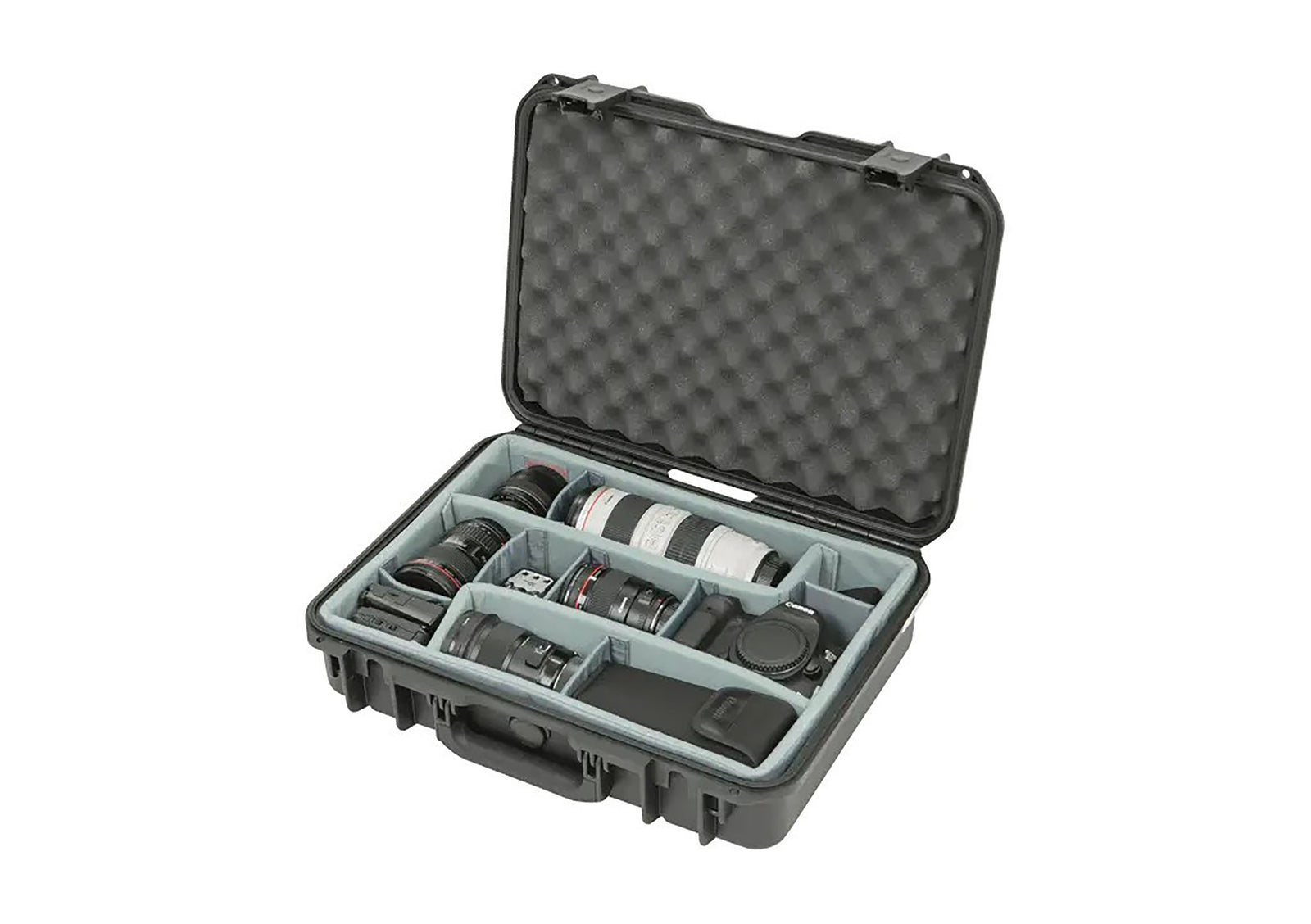 SKB Cases 3i-1813-5DT, iSeries Waterproof Case with Think Tank Photo Dividers and Lid Foam - Black by SKB Cases
