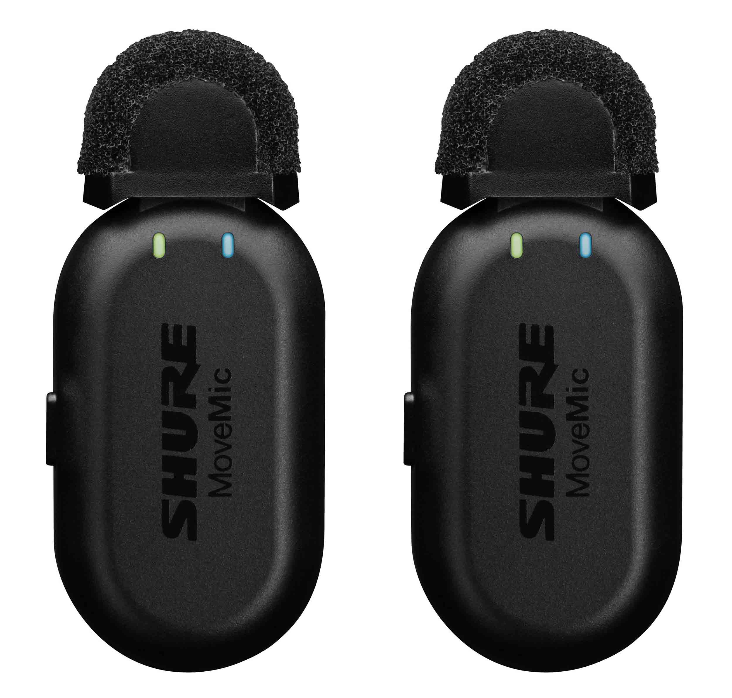 Shure MV-TWO-KIT-Z7, Two-Channel Wireless Lavalier Microphone System With Receiver by Shure