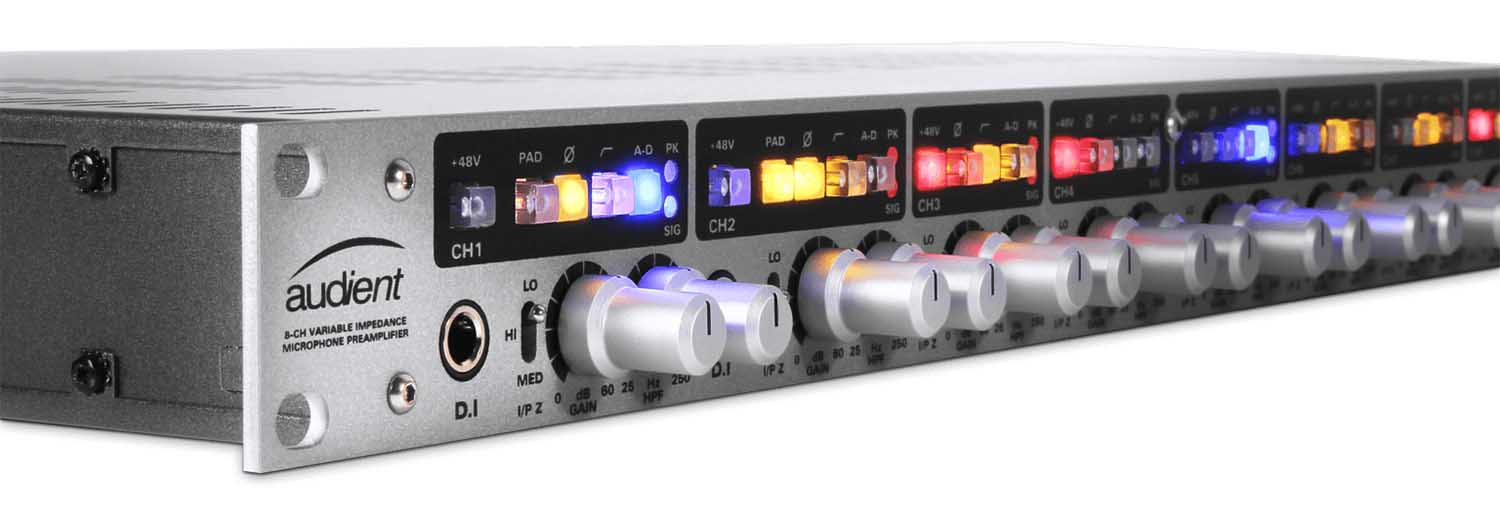 Audient ASP880 8 Channel Mic Preamp with ADC by Audient