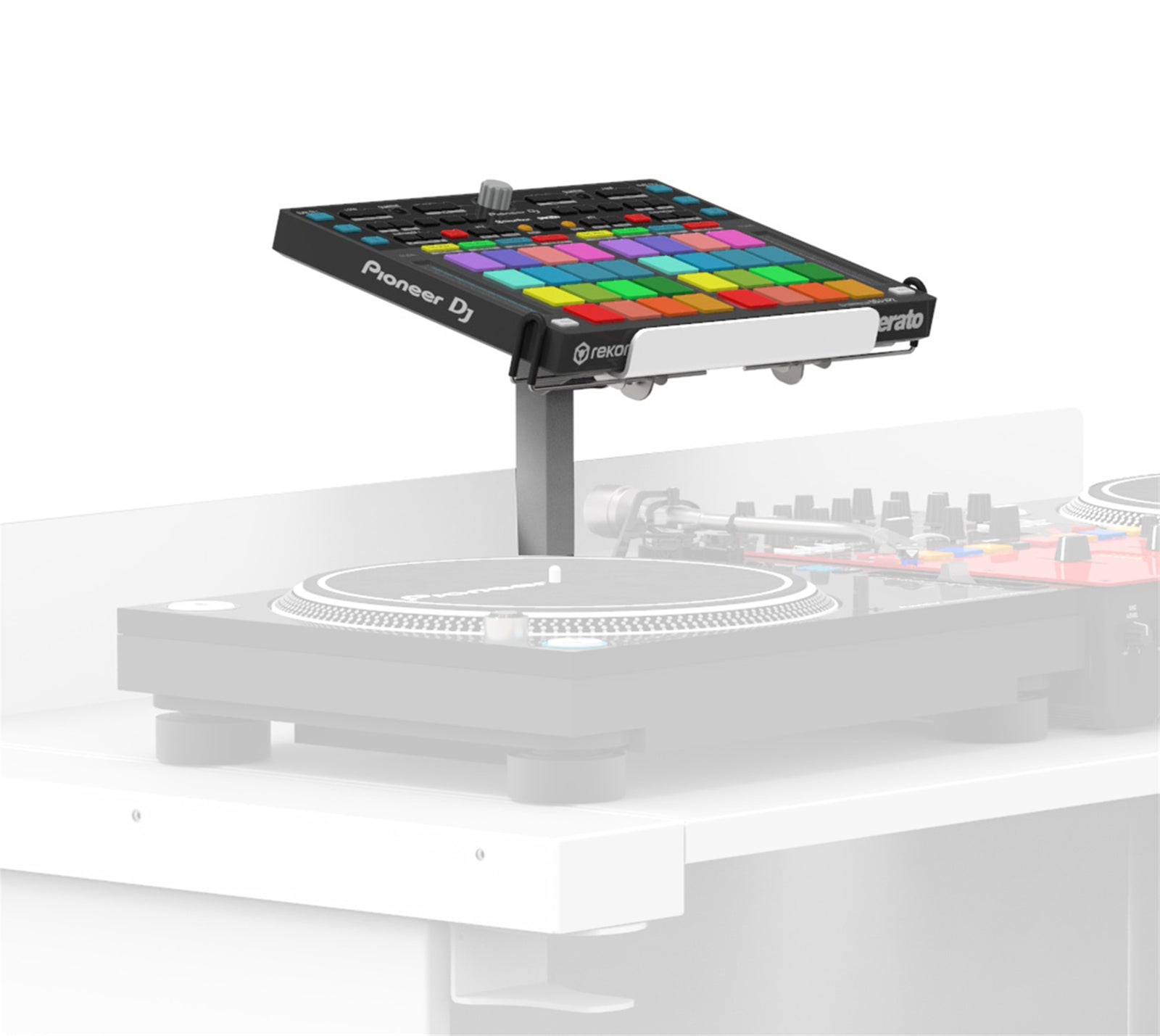 ProX XFH-B3MIDSTANDWH, Middle Shelf Mounting Stand for B3 DJ Table Workstation by Humpter - White by ProX Cases