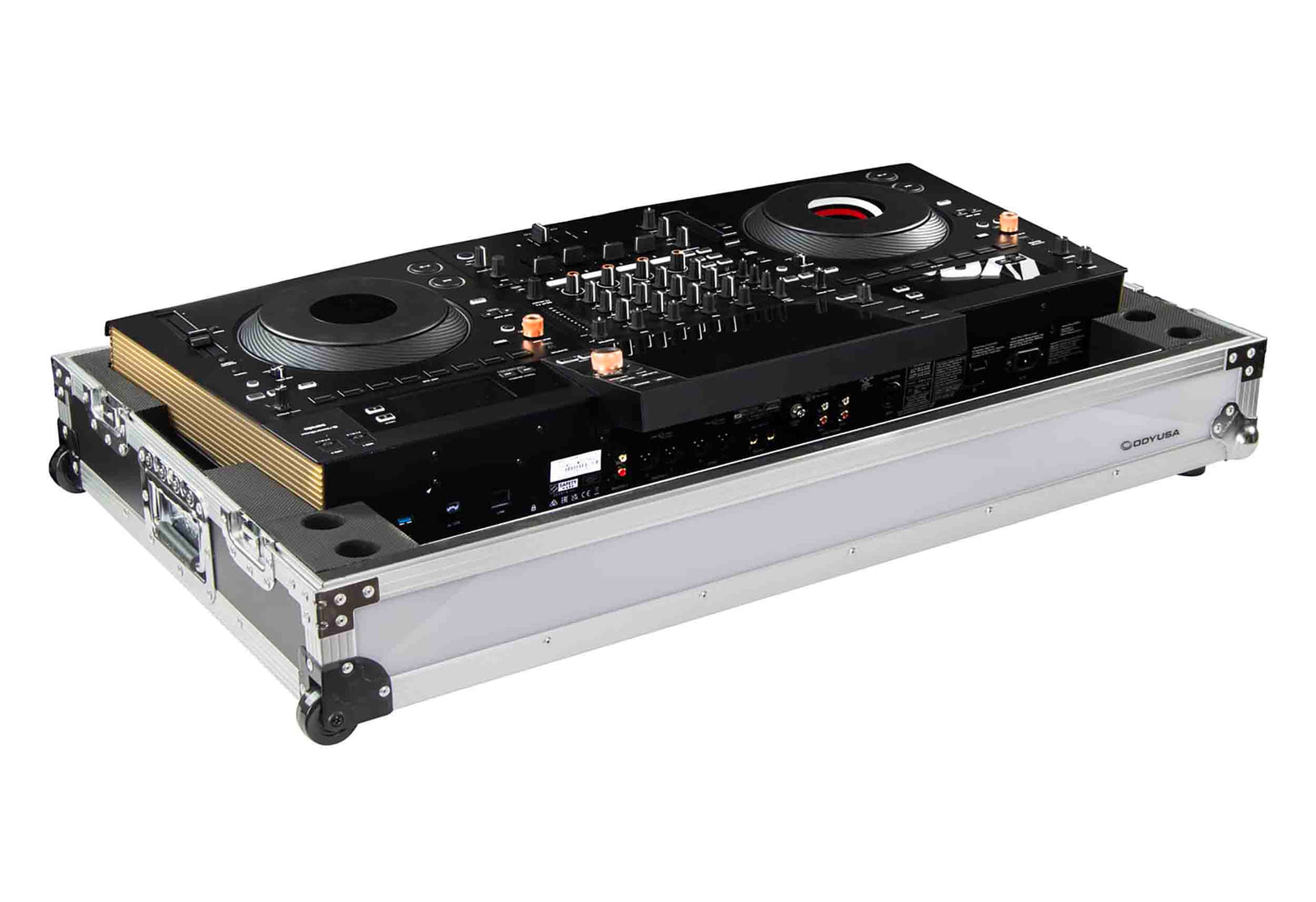 B-Stock Scratch & Dent: Odyssey SCOPUSQUADCW1, Flight Effects Show Case for Pioneer DJ OPUS-QUAD with Wheels by Odyssey