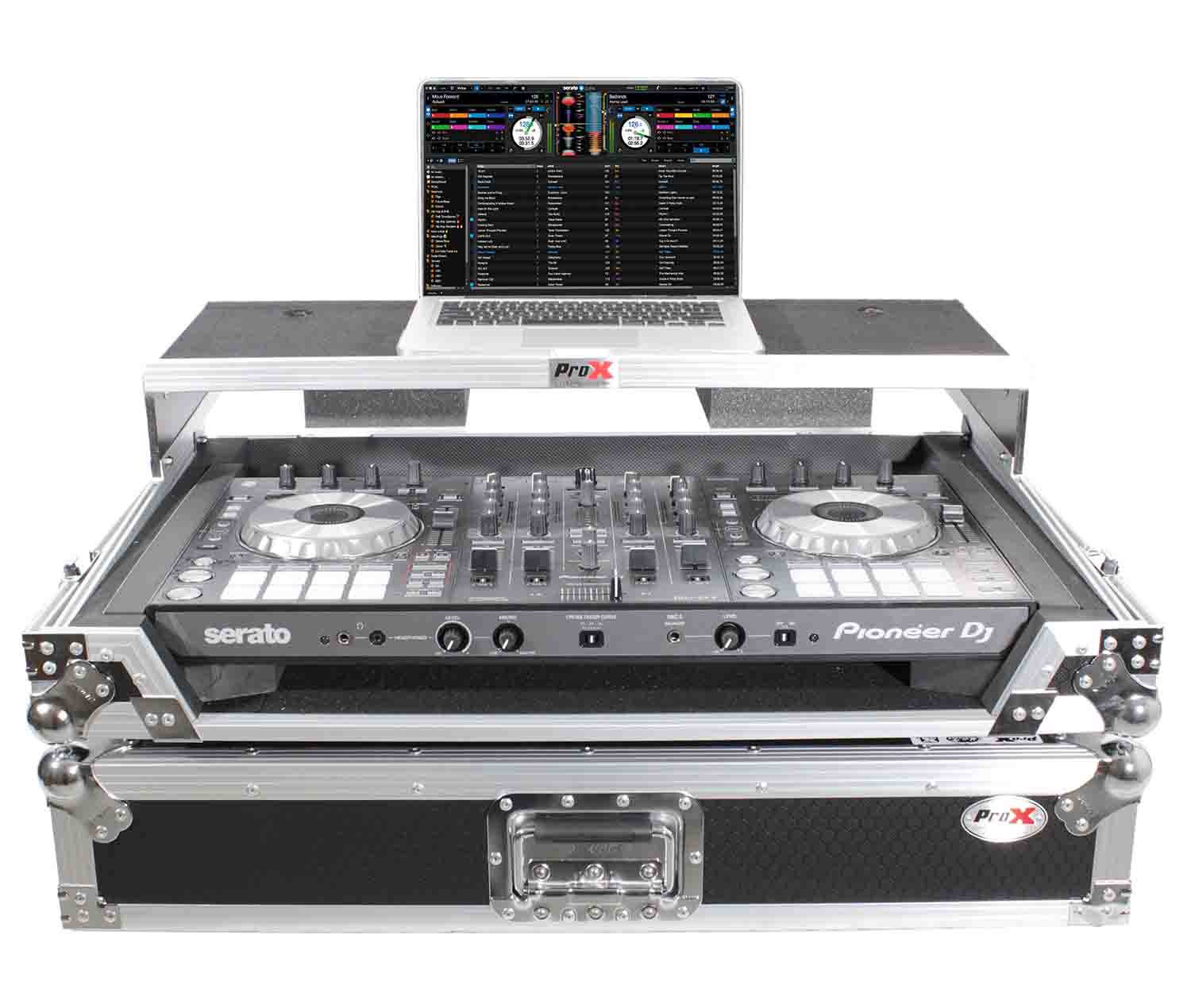 ProX XS-UXLTMK2 DJ Flight Road Case for Medium Size DJ Controllers with Sliding Laptop Shelf