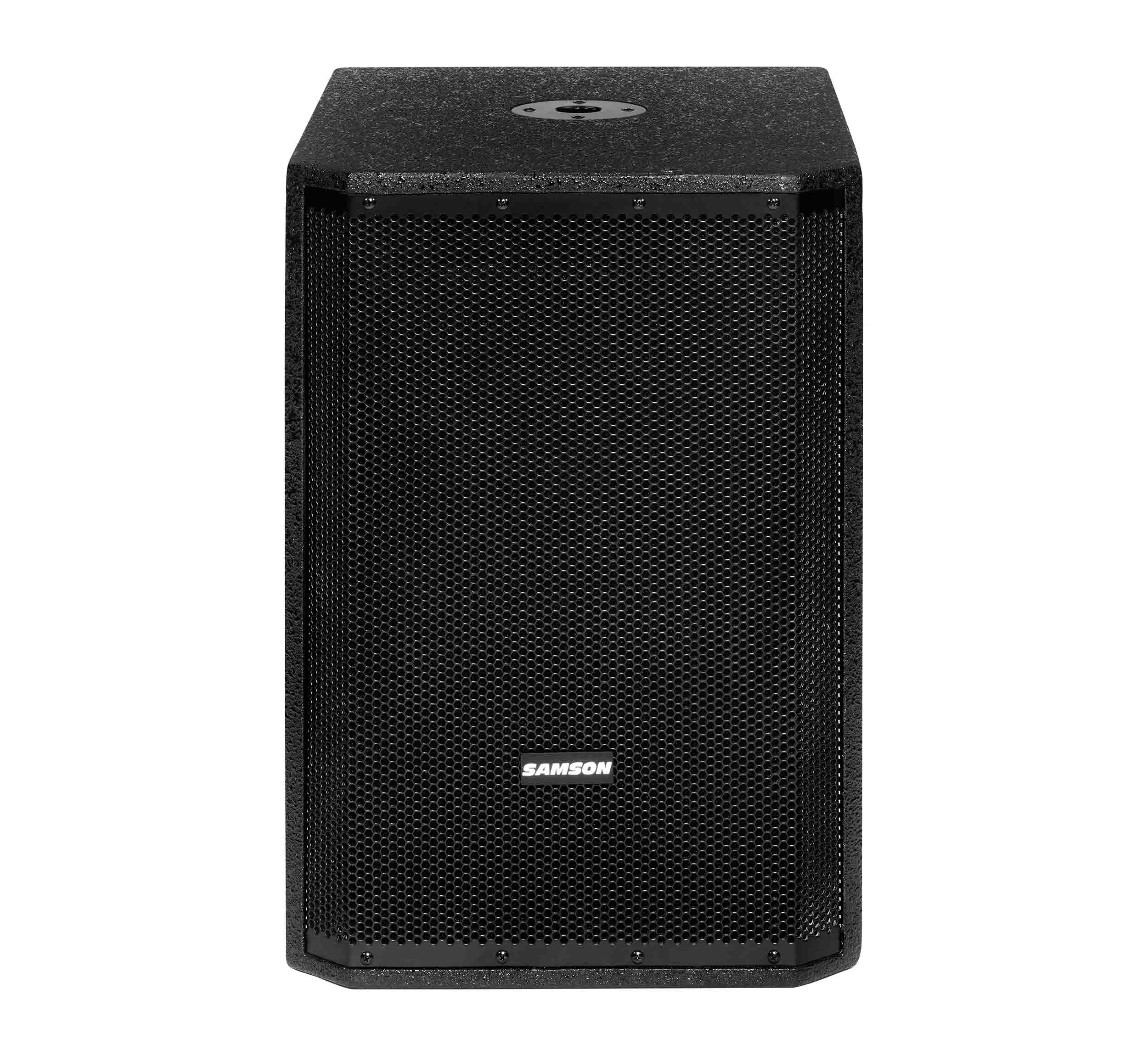 Samson RS1500A, 1000-Watt Active Subwoofer Speaker with 15-Inch Driver - Black by Samson