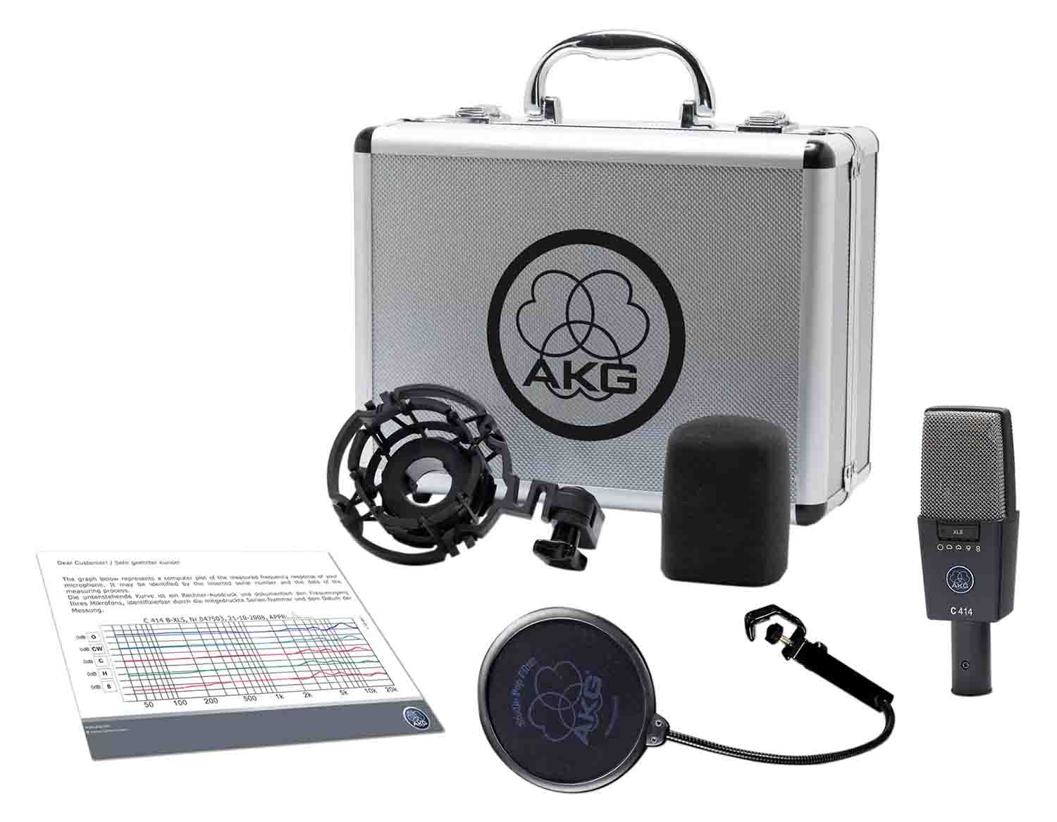 AKG C414 XLS Large-Diaphragm Multipattern Condenser Microphone by AKG