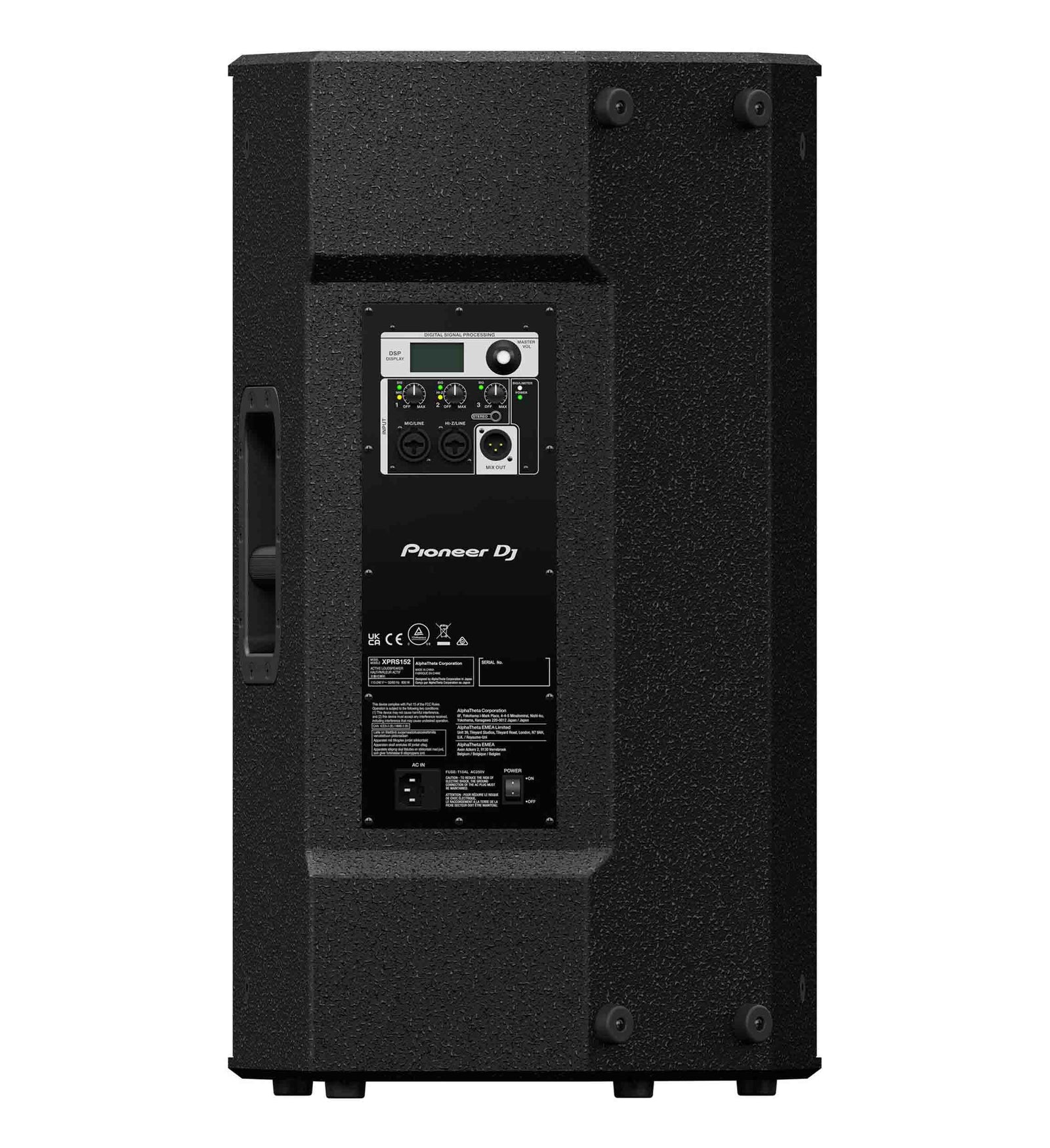 Pioneer Dj XPRS152, XPRS Series 15" Two-Way Full-Range Speaker with DSP - Black by Pioneer DJ