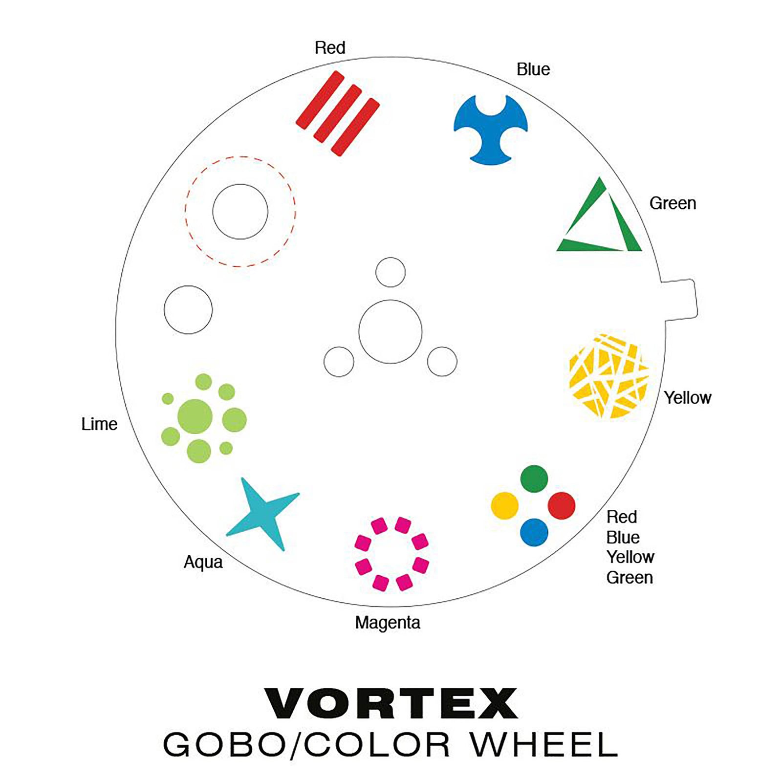 Eliminator Lighting Vortex, Classic 80-Watt LED Moonflower Effect with Barrel Mirrored Scanner by Eliminator Lighting