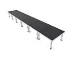 ProX XSU-24X4PKG, Stage One 24' x 4' Ft. Portable Stage Package - Includes 6x Decks with Telescoping 16-22" Adjustable legs by ProX Cases
