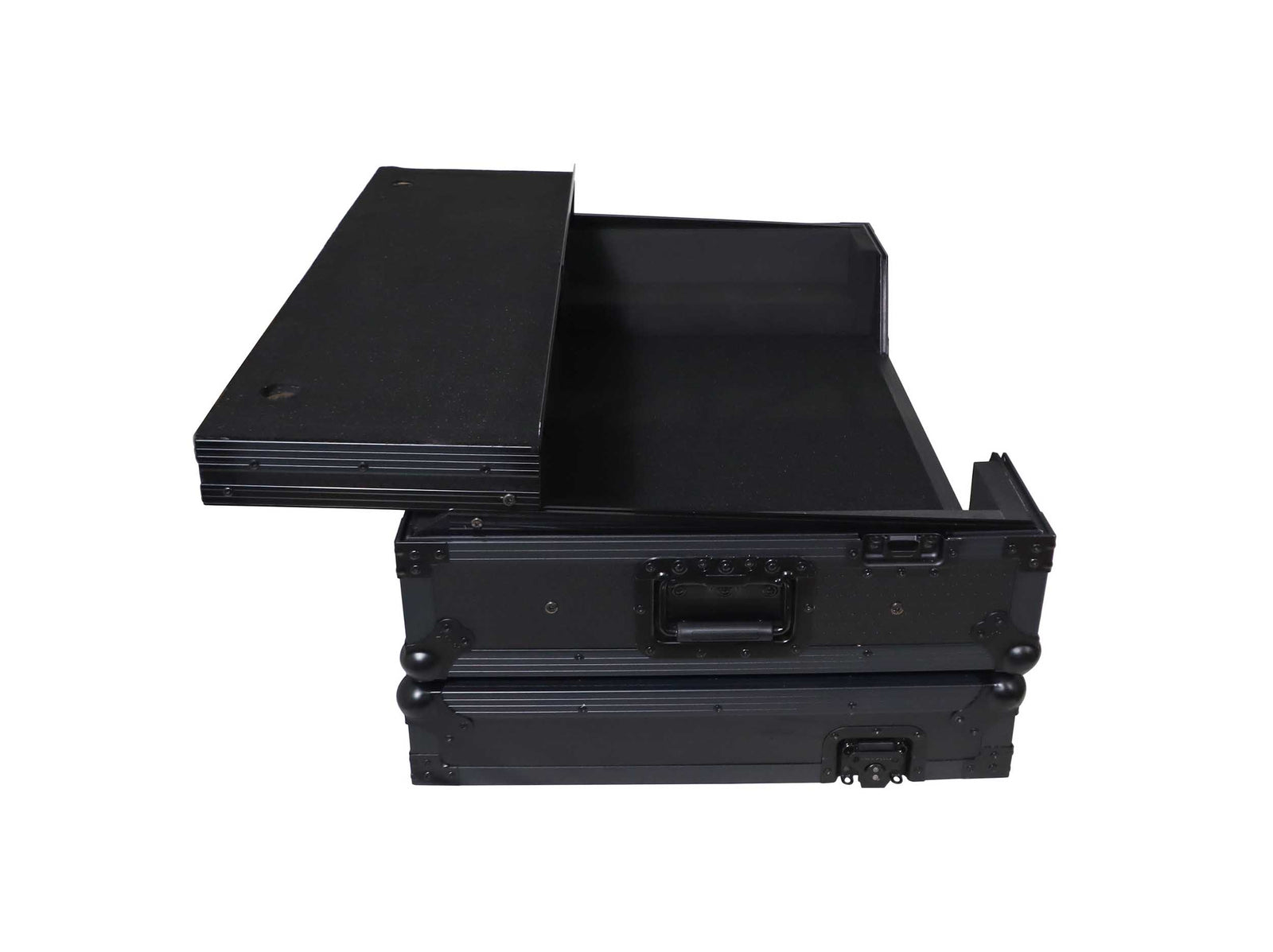 ProX XS-XDJAZWLTBLLED ATA Flight Case for Pioneer XDJ-AZ DJ Controller with Laptop Shelf 1U Rack Space, Wheels, and LED - Black by ProX Cases