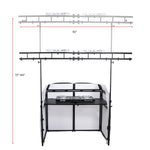 ProX XF-MESAMK2TRUSSPKG, MESA & MESA Truss Package Full DJ Workstation Includes Truss White & Black Scrims and Carry Bag by ProX Cases