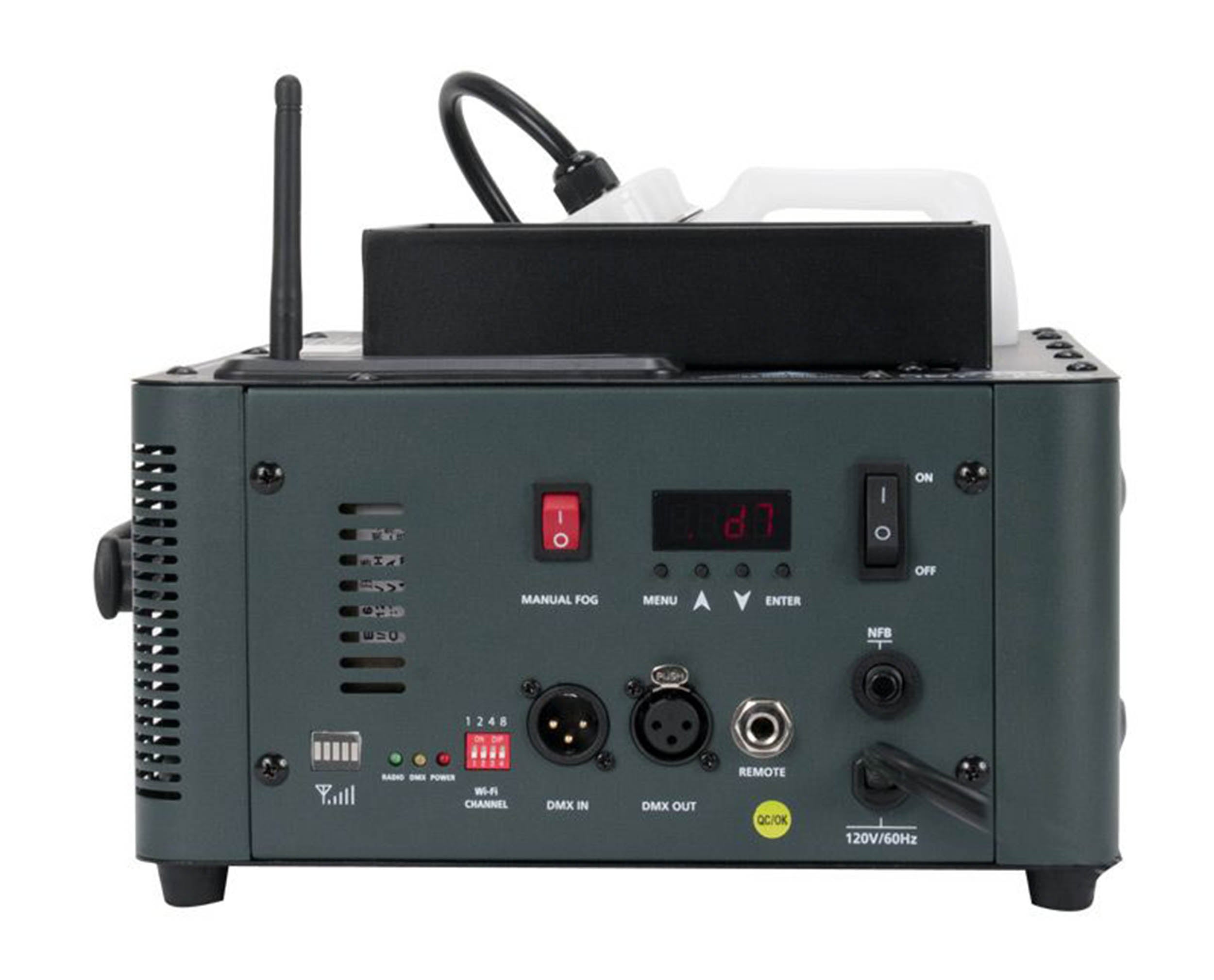 ADJ Fog Fury Jett Pro, High Output Multi Positional Fog Machine with LEDs and Wireless DMX by ADJ