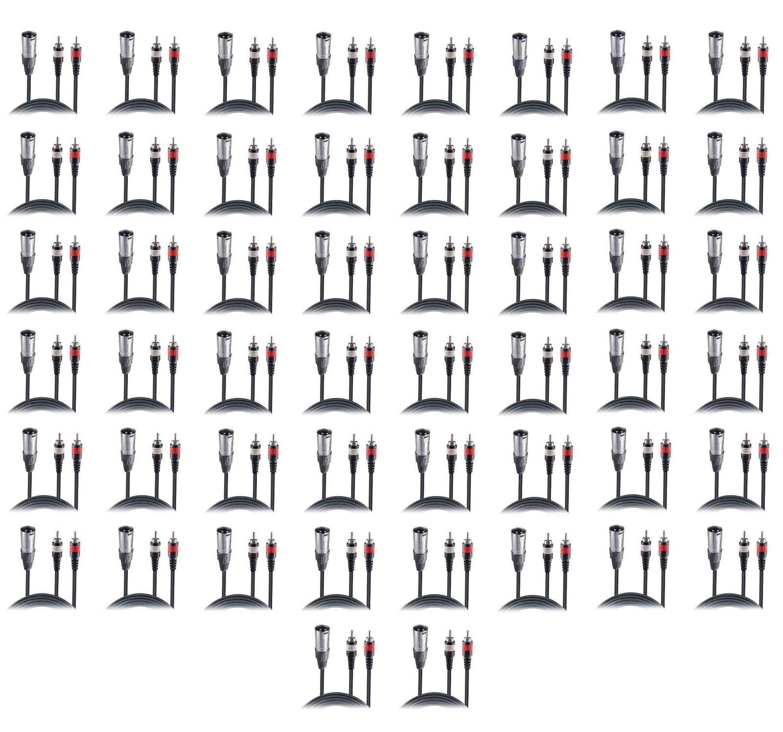 ProX XC-XMYRCA10 X50, 10 Ft High Performance Audio Y Cable XLR-M to Dual RCA DJ Package - 10 Pack by ProX Cases