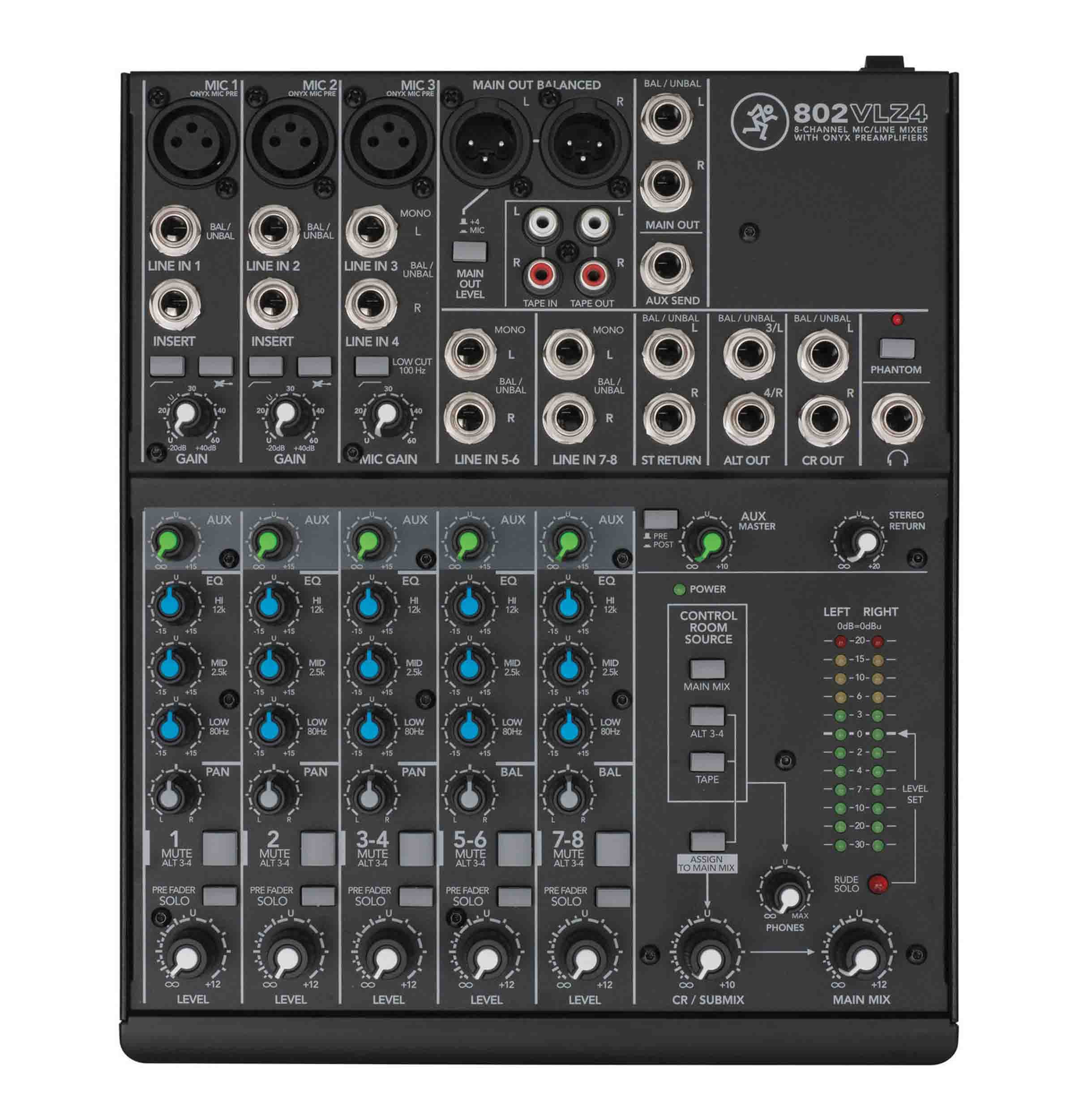 Mackie 802VLZ4 8-channel Ultra Compact Mixer by Mackie