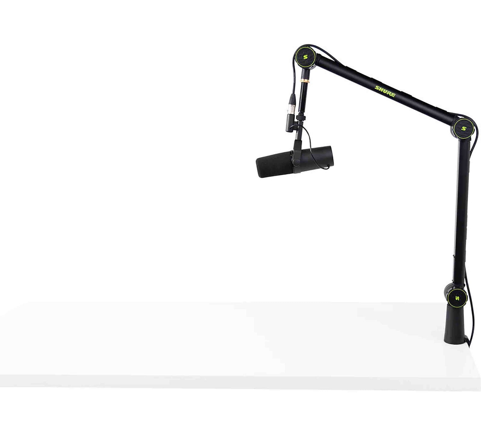 Shure SM7DB Podcast Vocal Mic DJ Package with Studio Headphones and Boom Stand plus 15' XLR by Shure