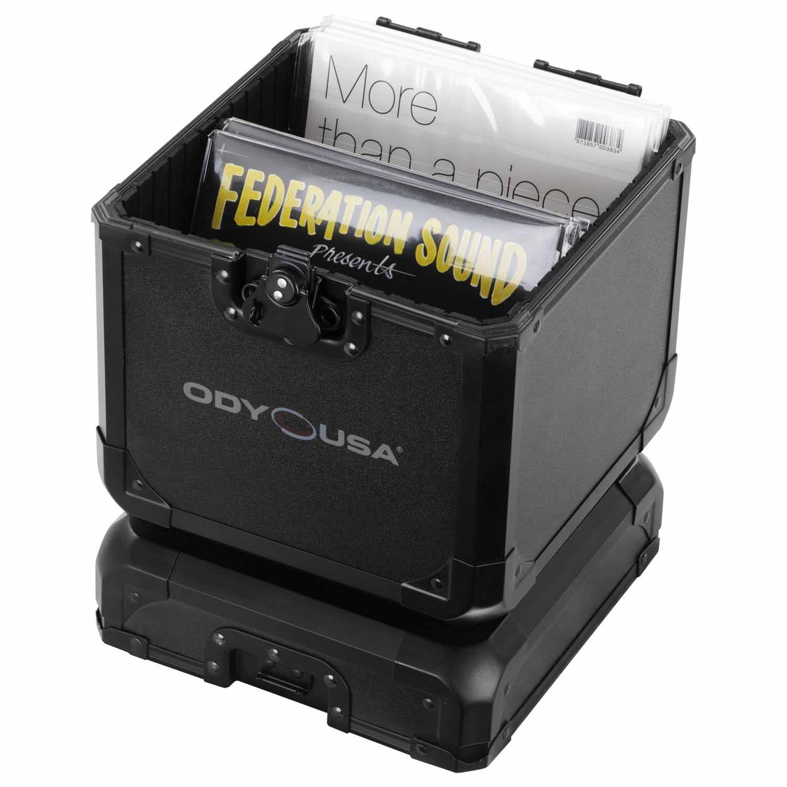 Odyssey K7060BL DJ Case for 7" Vinyl Record Holds 60 Records - Black by Odyssey