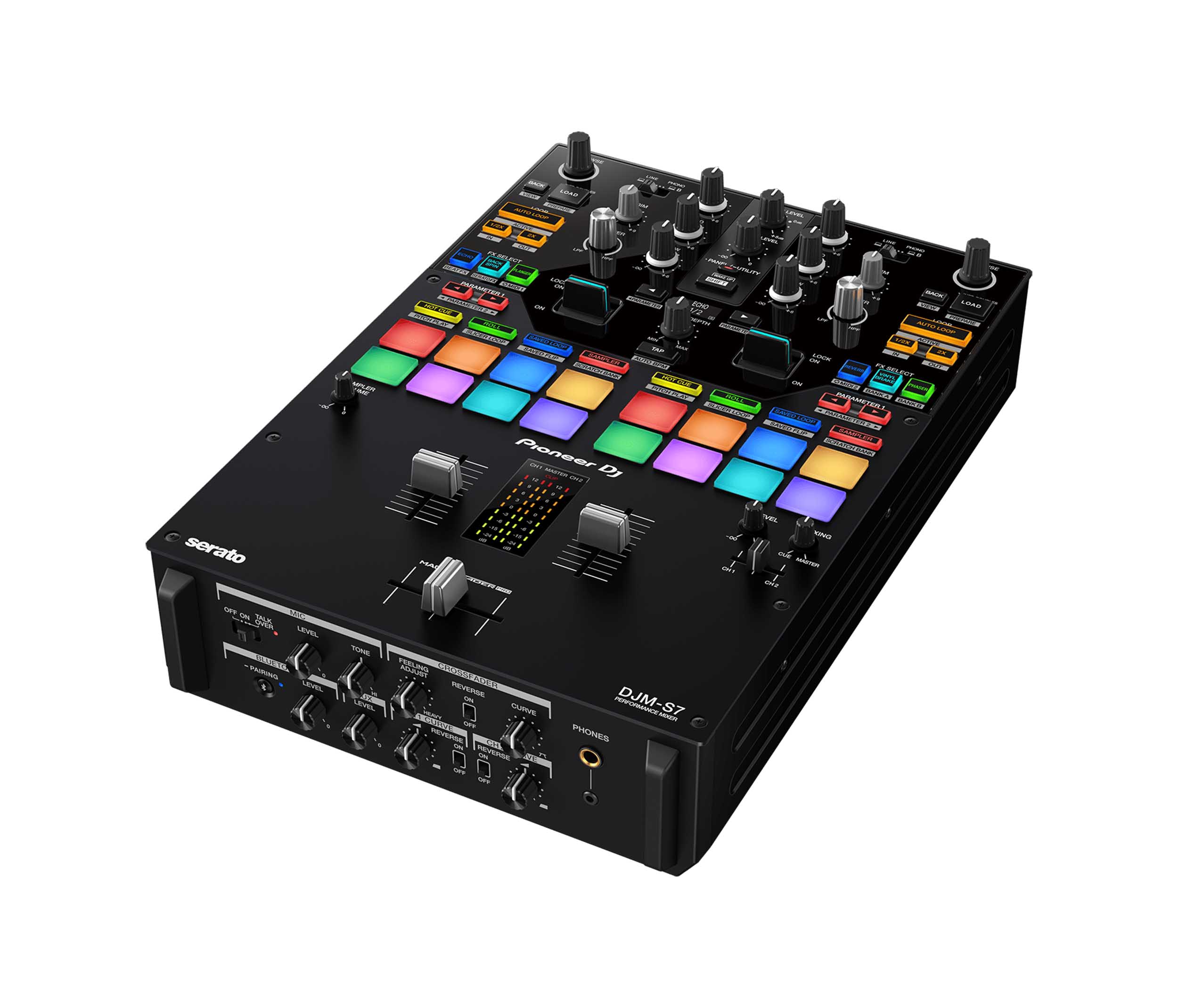 Pioneer DJ DJM-S7 Scratch-Style 2-Channel Performance DJ Mixer - Black