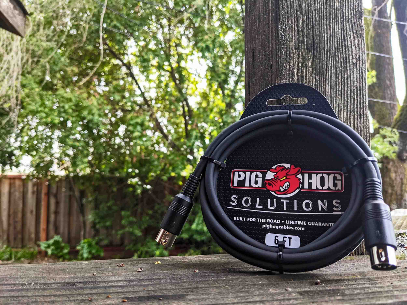 Pig Hog PMID06 5-Pin Black MIDI Cable - 6 FT by Pig Hog
