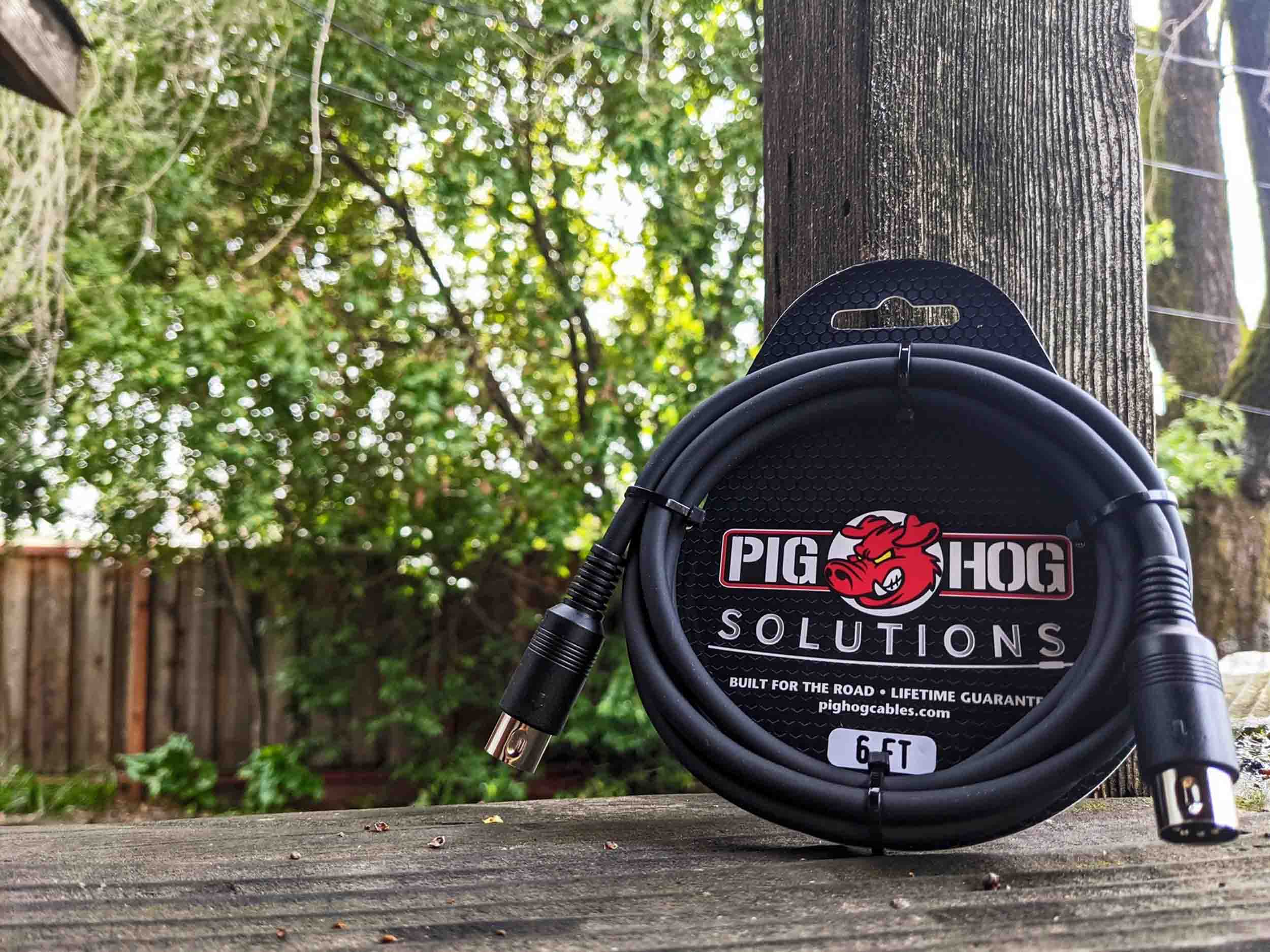 Pig Hog PMID06 5-Pin Black MIDI Cable - 6 FT by Pig Hog