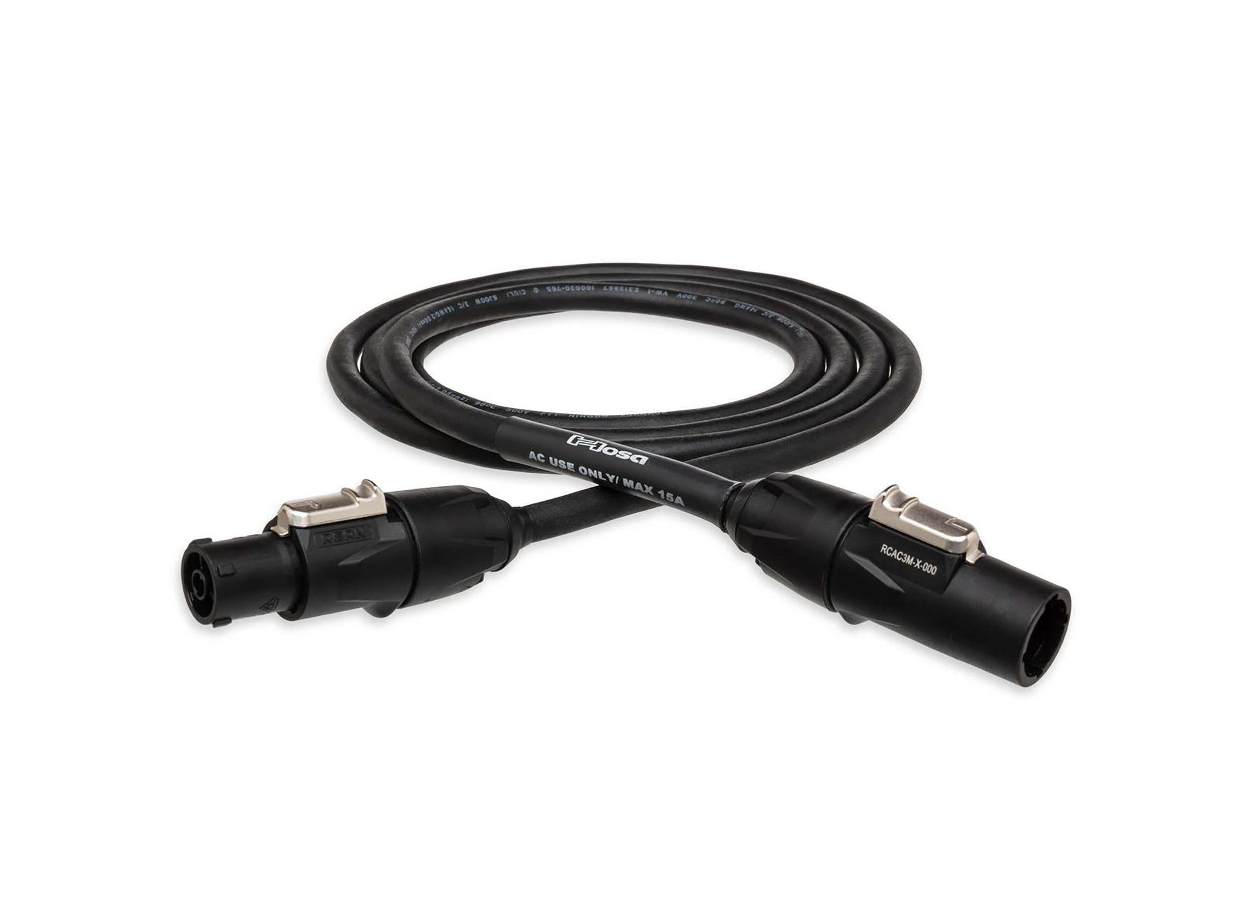 Hosa PRX-105, PRX Series Power Cord with REAN Power X Connectors - 5 Ft