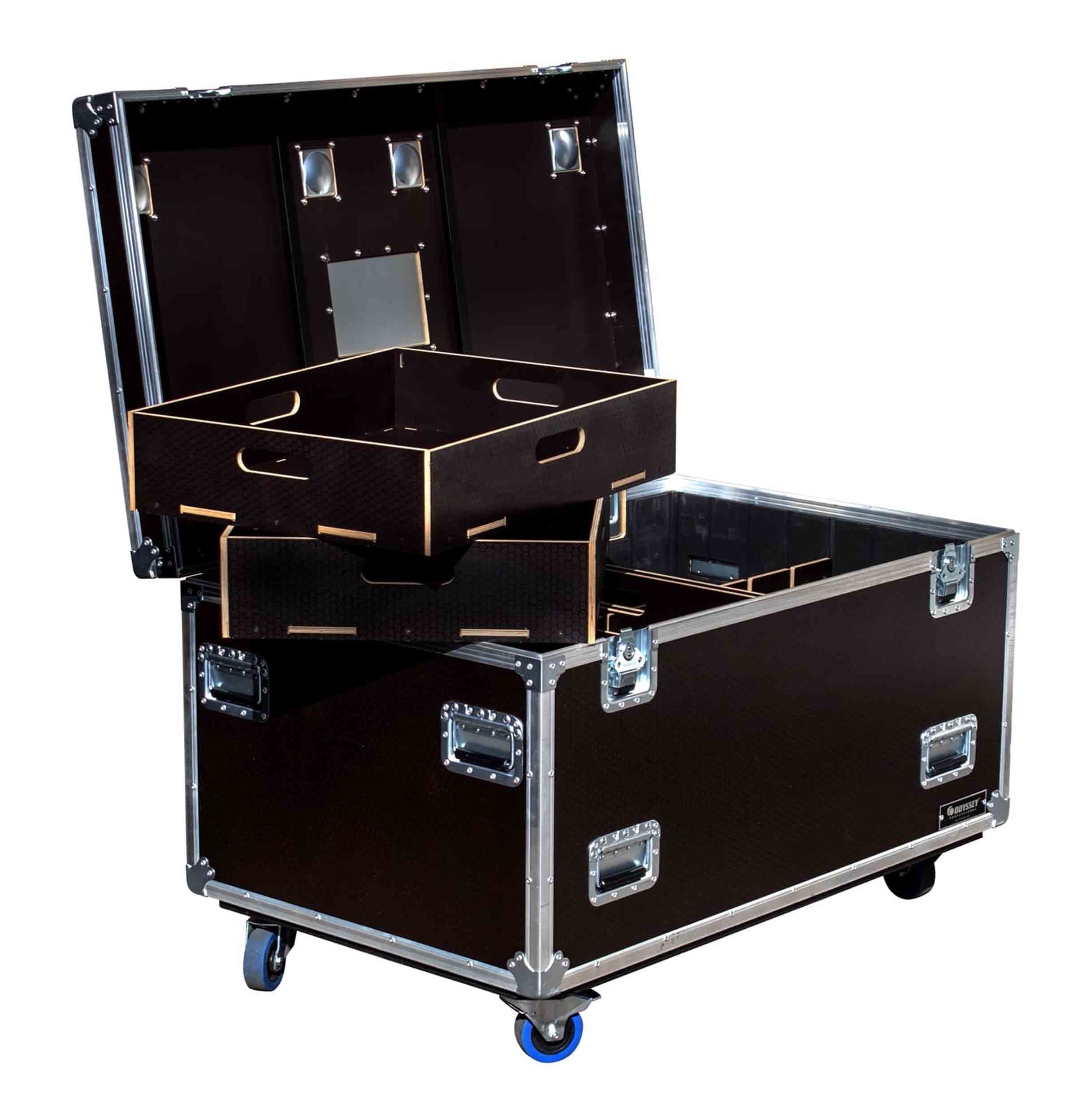Odyssey OPT483030WBRN, Professional Brown Hex Board Utility Tour Trunk Case with Caster Wheels by Odyssey