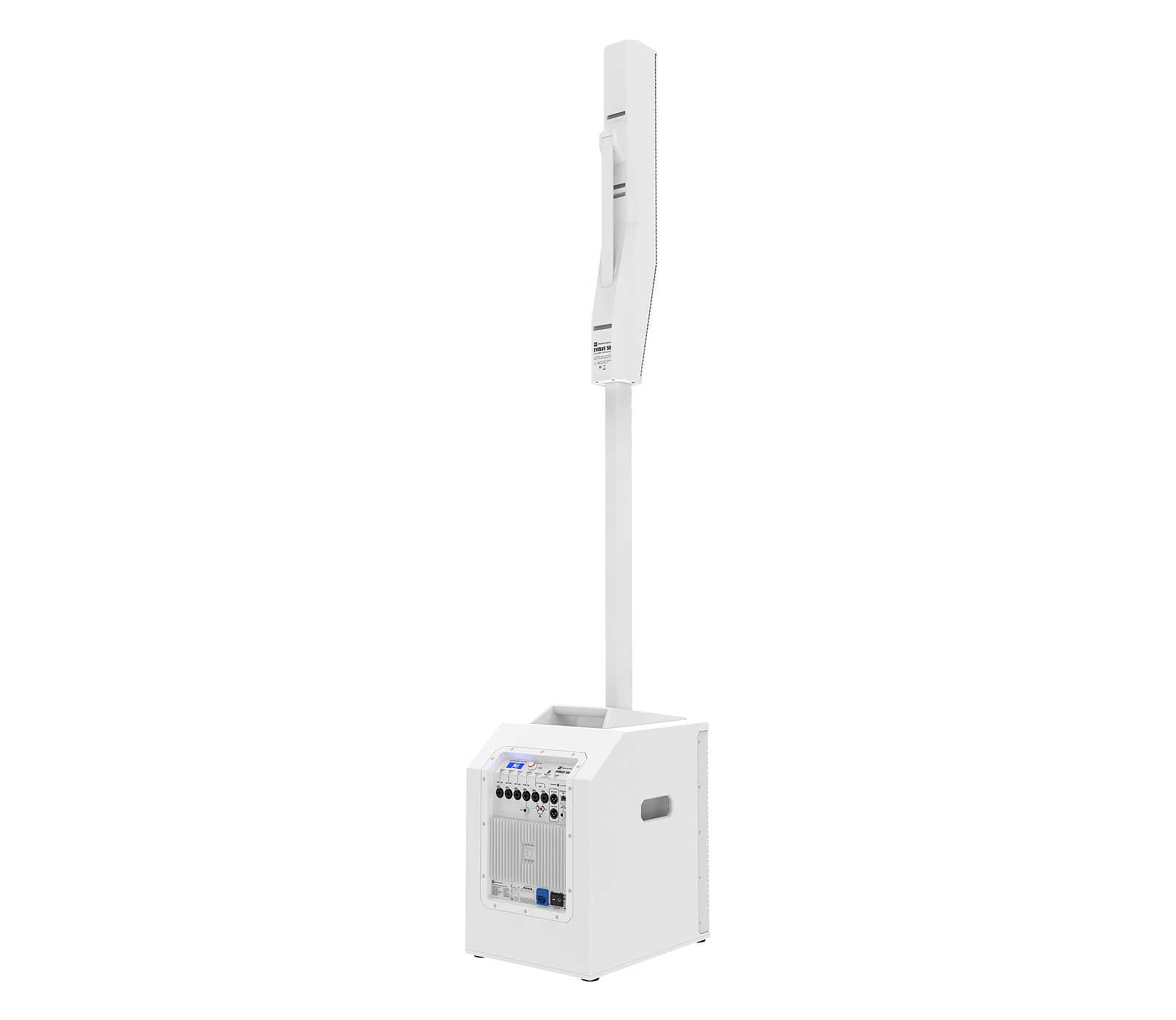 Electro-Voice Evolve 50 Column Speaker Array and Subwoofer in White by Electro-Voice