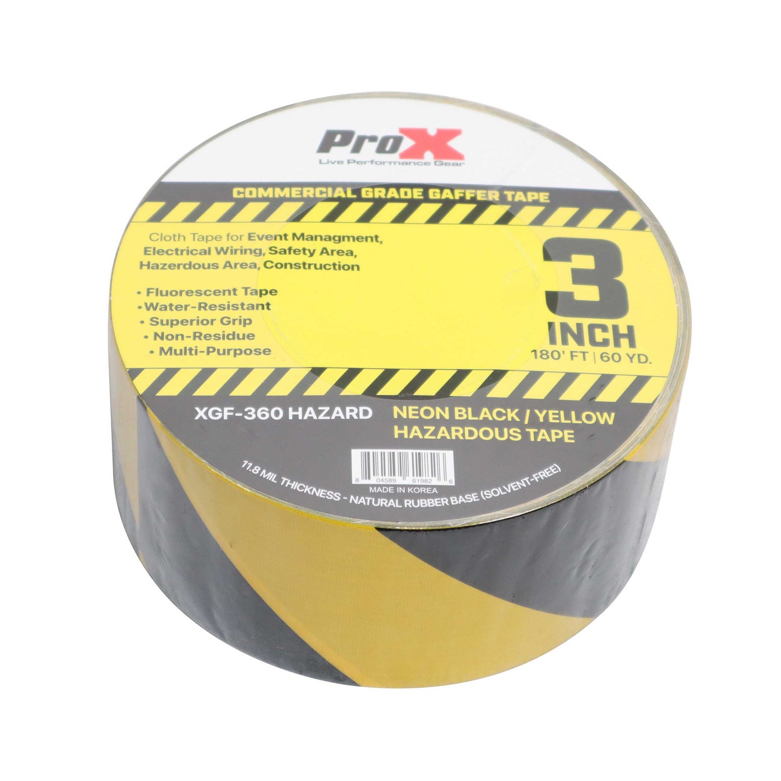 ProX XGF-360, 3-inch 60YD Matte Commercial Grade Gaffer Tape Pros Choice Non Residue - 180Ft by ProX Cases