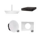 Shure Large Conferencing Room Bundle with MXA920-S Ceiling Mic, P300 IntelliMix Processor, MXN5W-C Networked Speakers, and A-MXN5-TB Tile Bridge by Shure