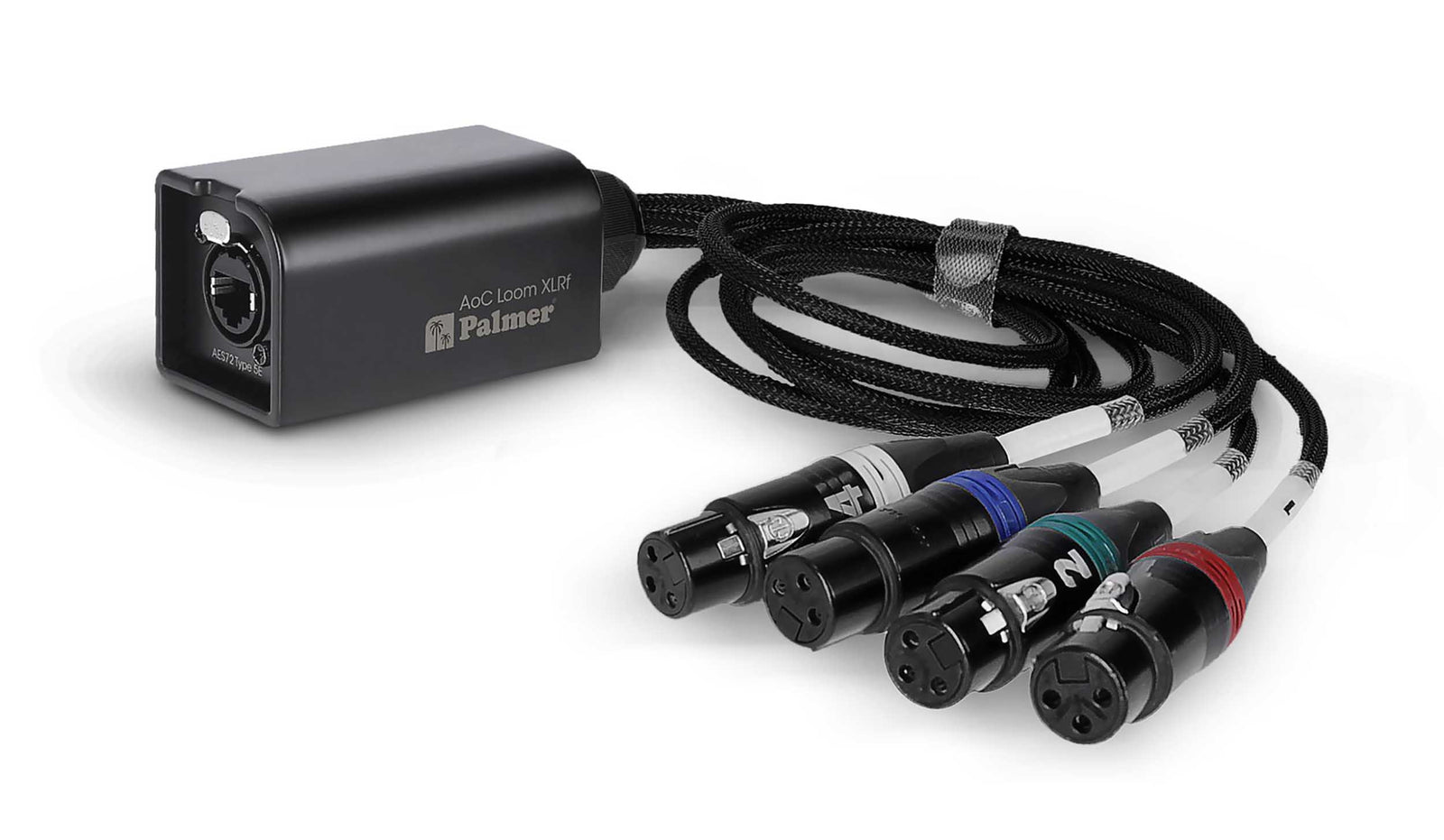 Palmer PAOCLXLRF, Audio over Cat Loom from Ethercon to 4 x XLR Female by Palmer