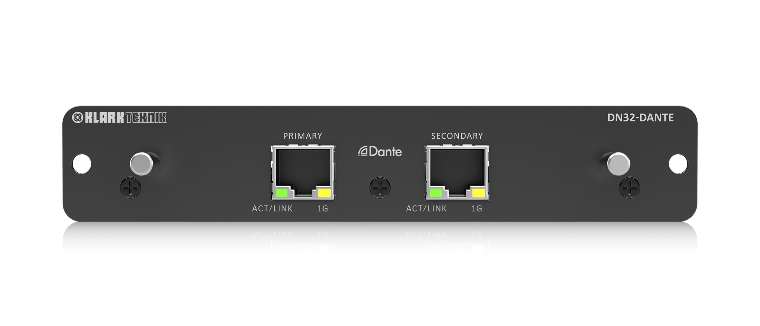 Klark Teknik DN32-DANTE Expansion Module with 32 Bidriectional Channels by Klark Teknik