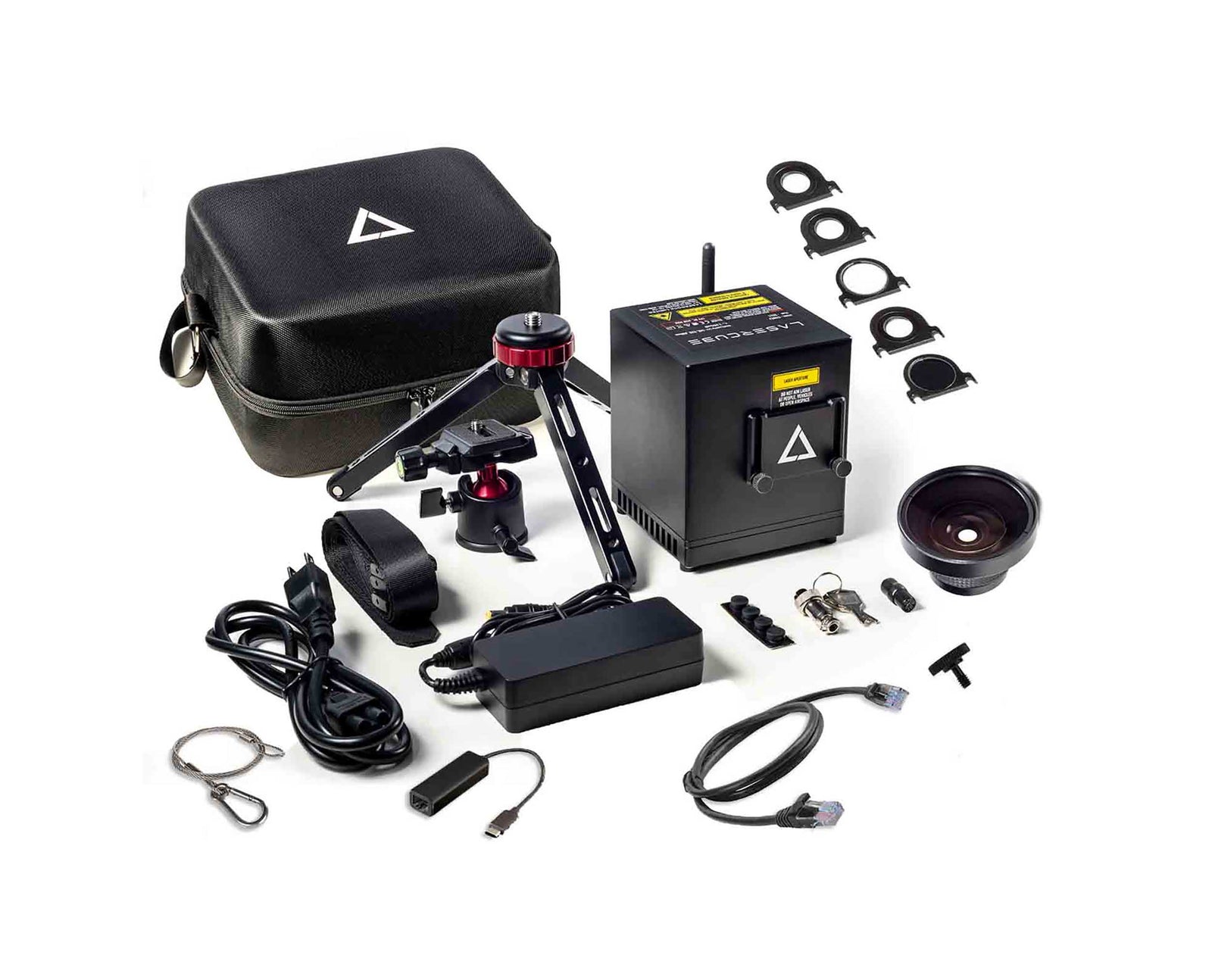 X-Laser LaserCube 1.2W WIFI DJX DJ Package by Wicked Lasers with Tripod, Expander Lens and Optics Kit by X-Laser