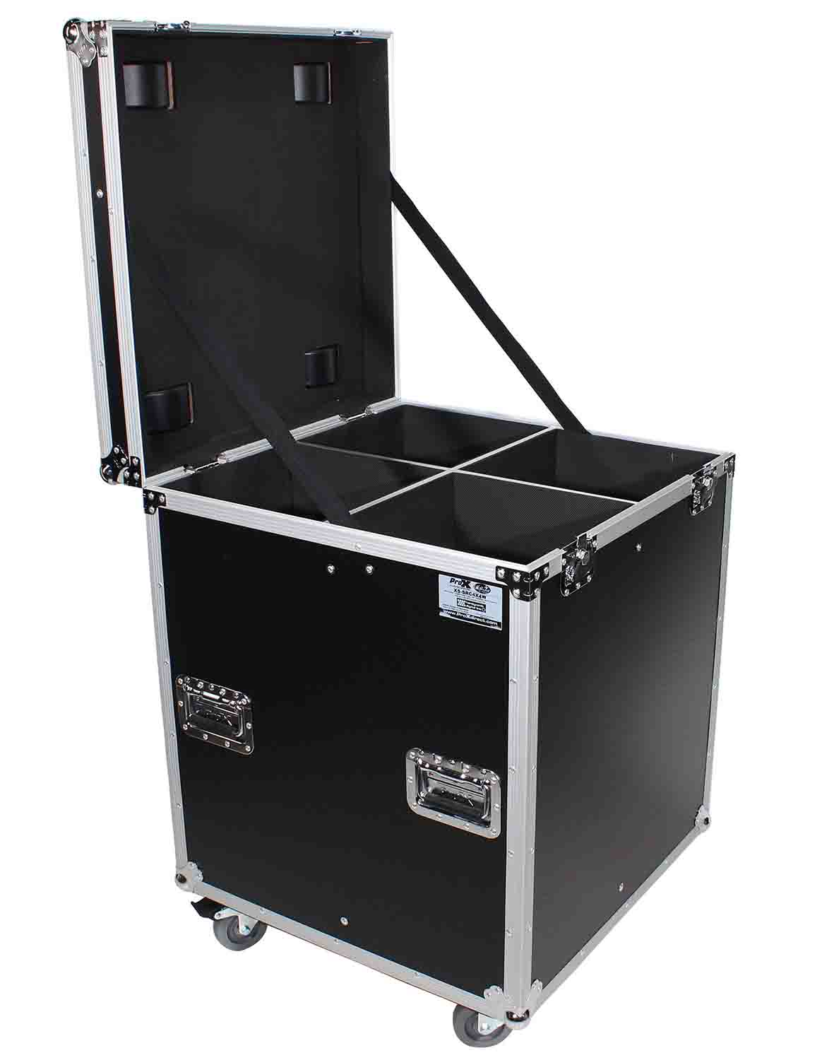 ProX XS-SRC4X4W Road Case for 4x Leko Style ETC Source Four Par Can Ellipsoidal Light Fixtures by ProX Cases
