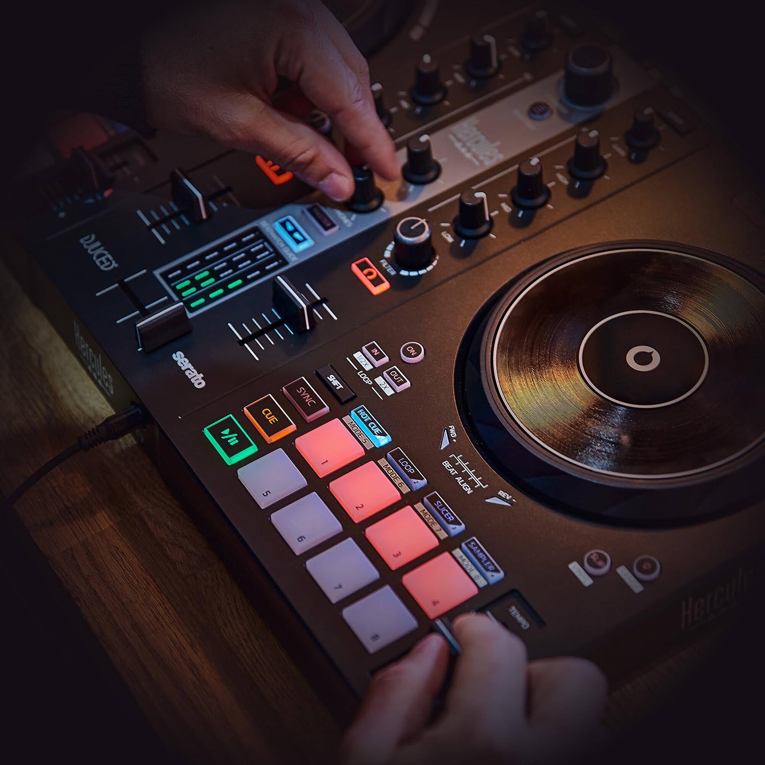 B-Stock: Hercules AMS-DJC-INPULSE-300-MK2 DJControl Inpulse 300 2-Deck USB DJ Controller for Serato DJ Lite and DJUCED by Hercules