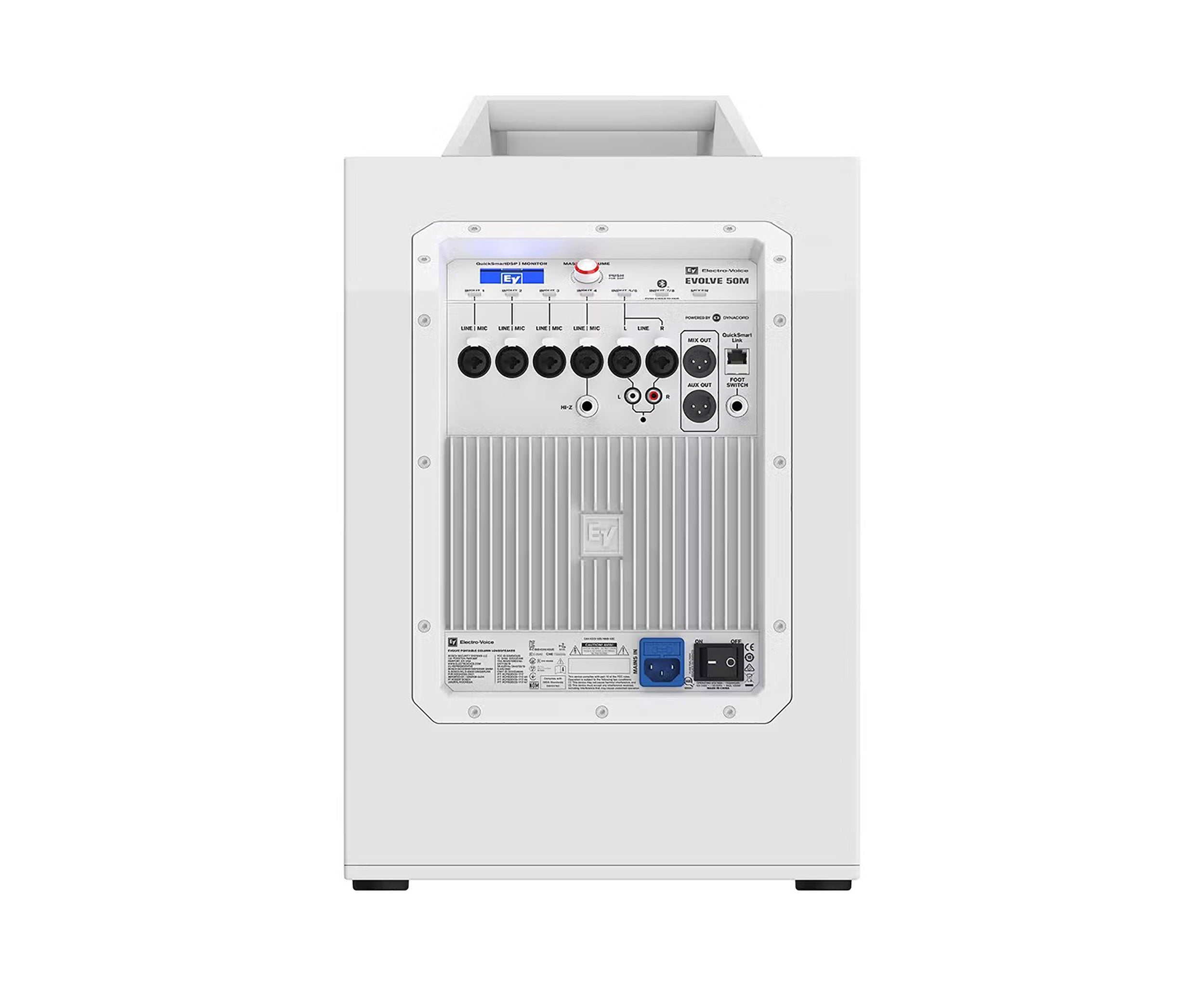 Electro-Voice Evolve 50M Column Speaker Array and Subwoofer with Mixer In White by Electro-Voice