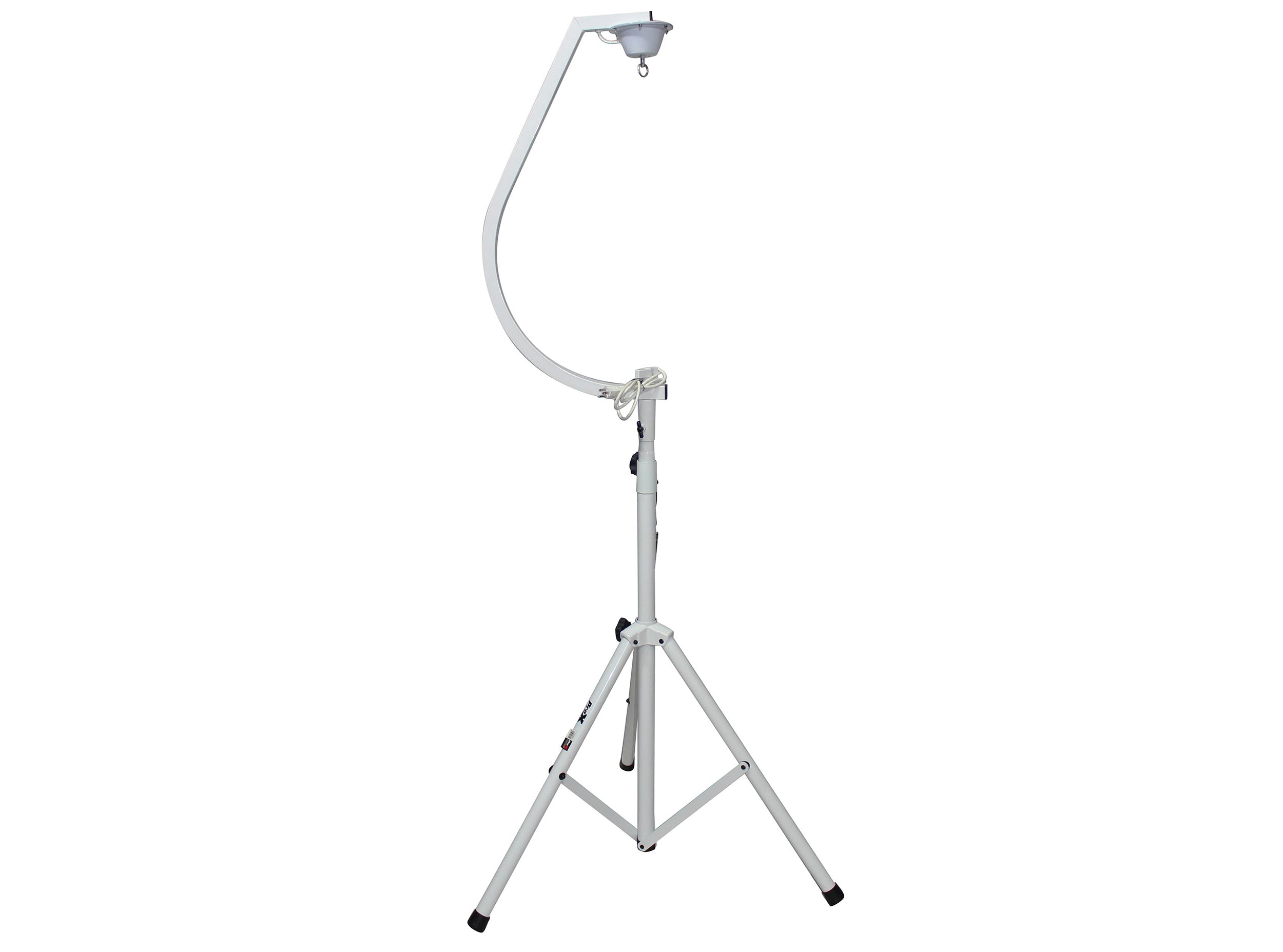 B-Stock Scratch & Dent: ProX X-MB20STAND 20" Mirror Ball Free Standing Hook with 1 RPM Motor - White