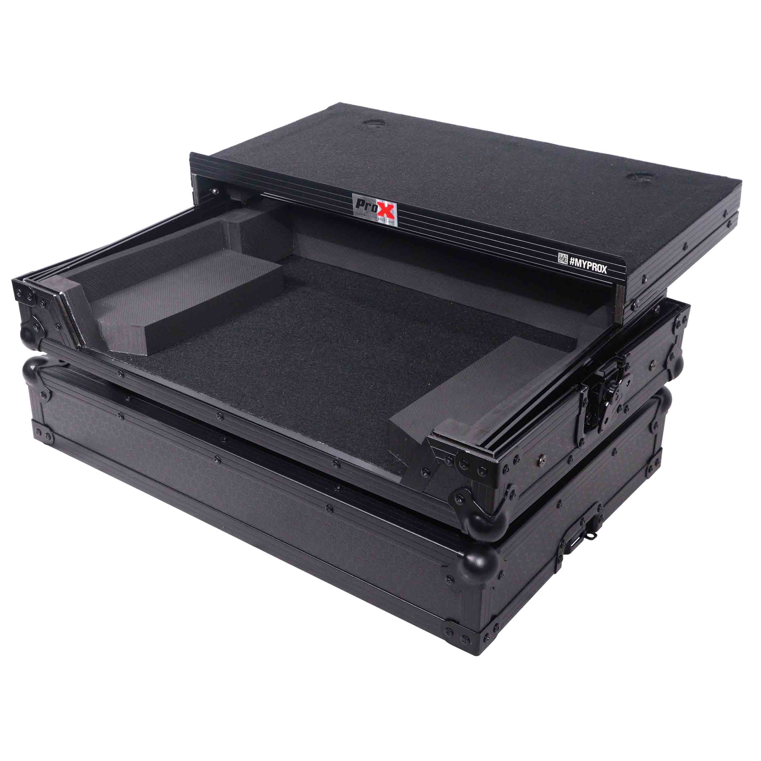ProX XS-SCLIVE4 LTBL LED, ATA Flight Style Road Case for Denon SC Live 4 Controller - Black by ProX Cases