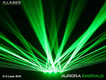 B Stock: X-Laser Aurora Emerald Quad Aperture with Intense Green Liquid Sky and Aerial Effects by X-Laser