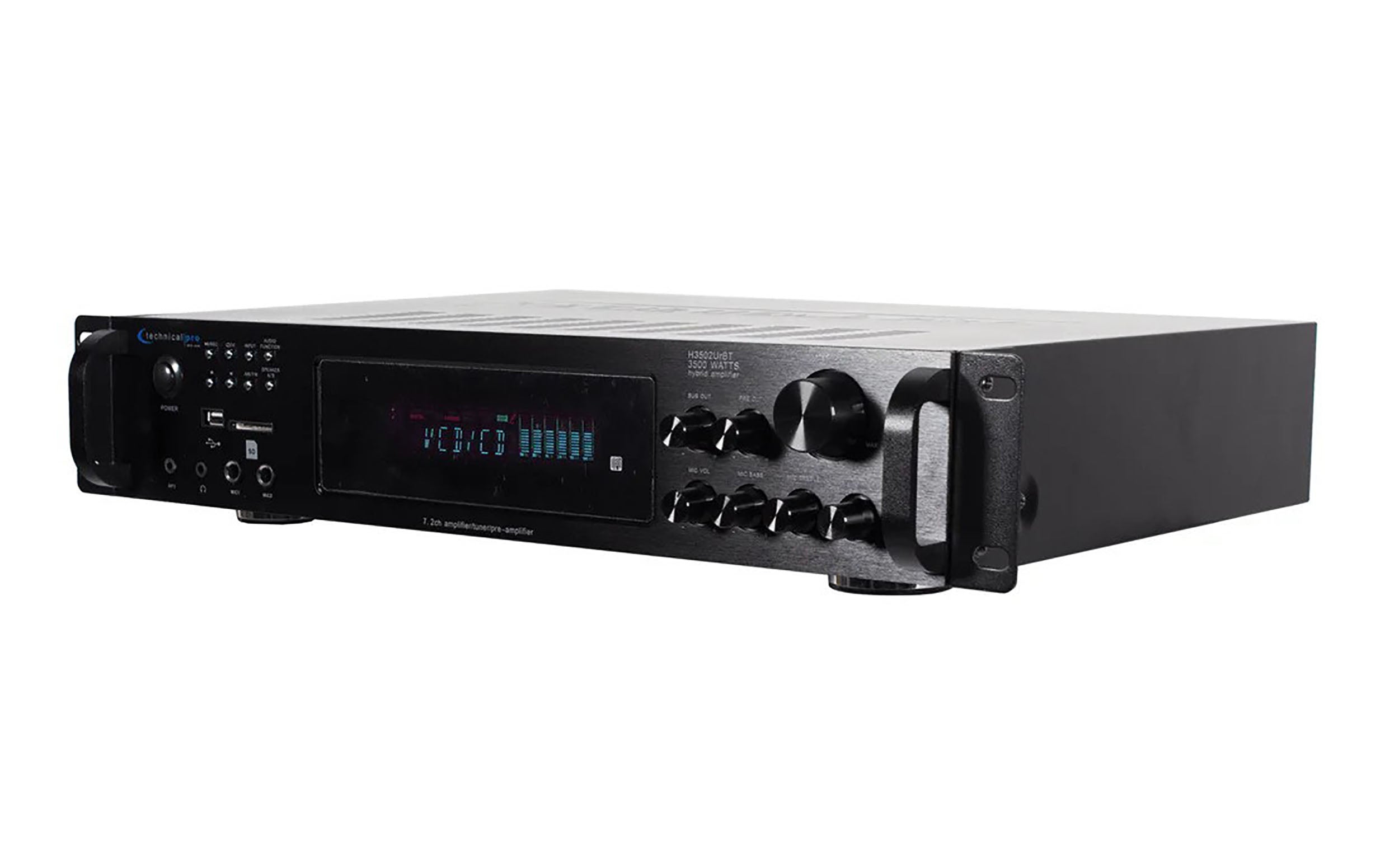 Technical Pro H4502HD Digital Hybrid Amplifier, Preamp, and Tuner with USB, SD, and Bluetooth by Technical Pro