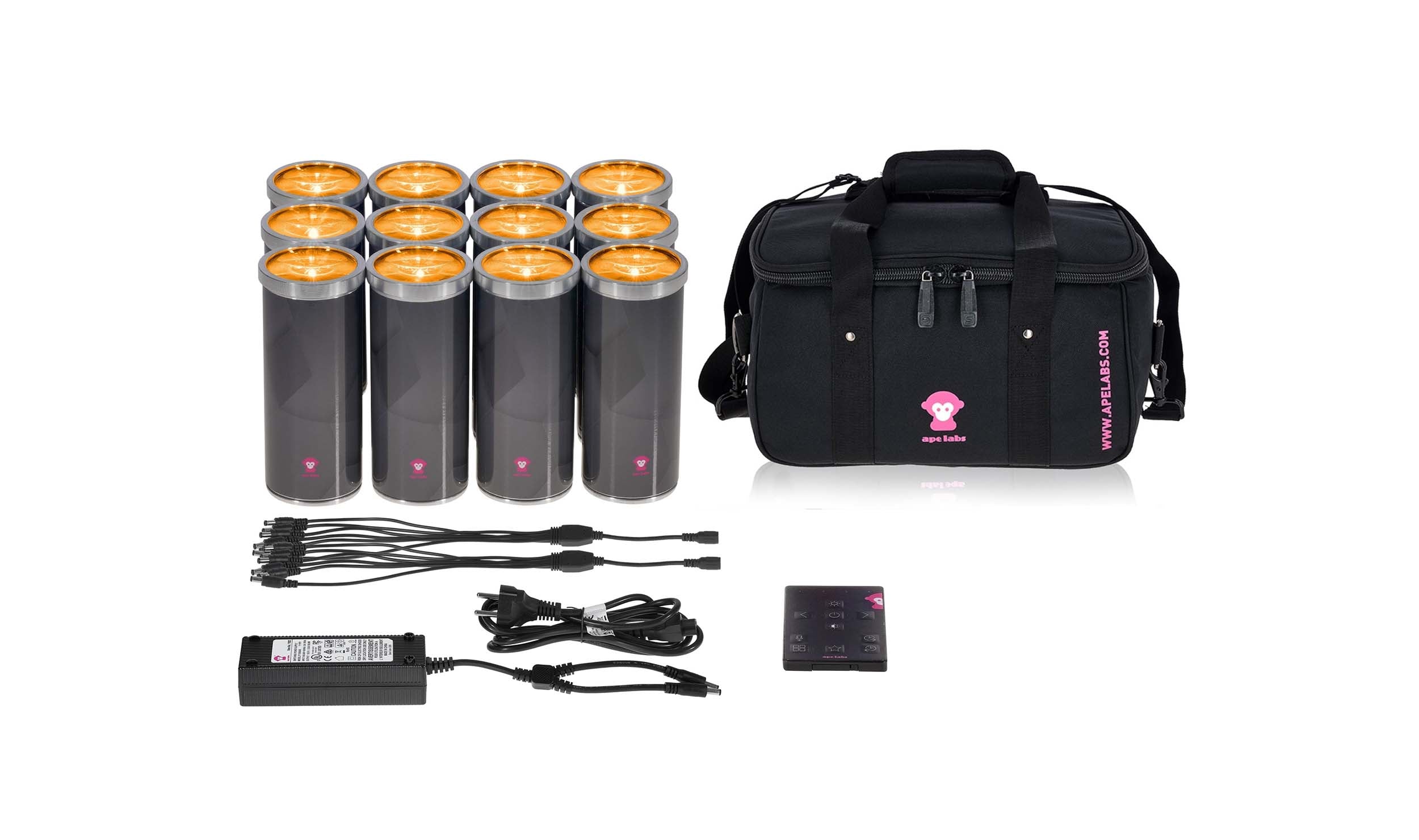 Ape Labs Can 2.0 IP LED Par Light - Wireless Battery Powered Lighting for Events by Ape Labs